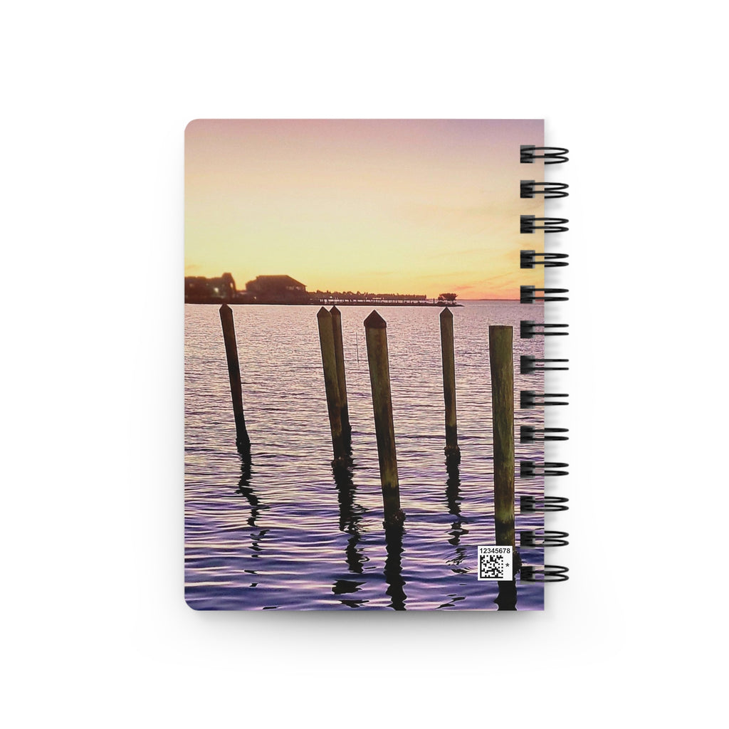 Sunset Harbor Spiral Notebook — Coastal Sunset Journal