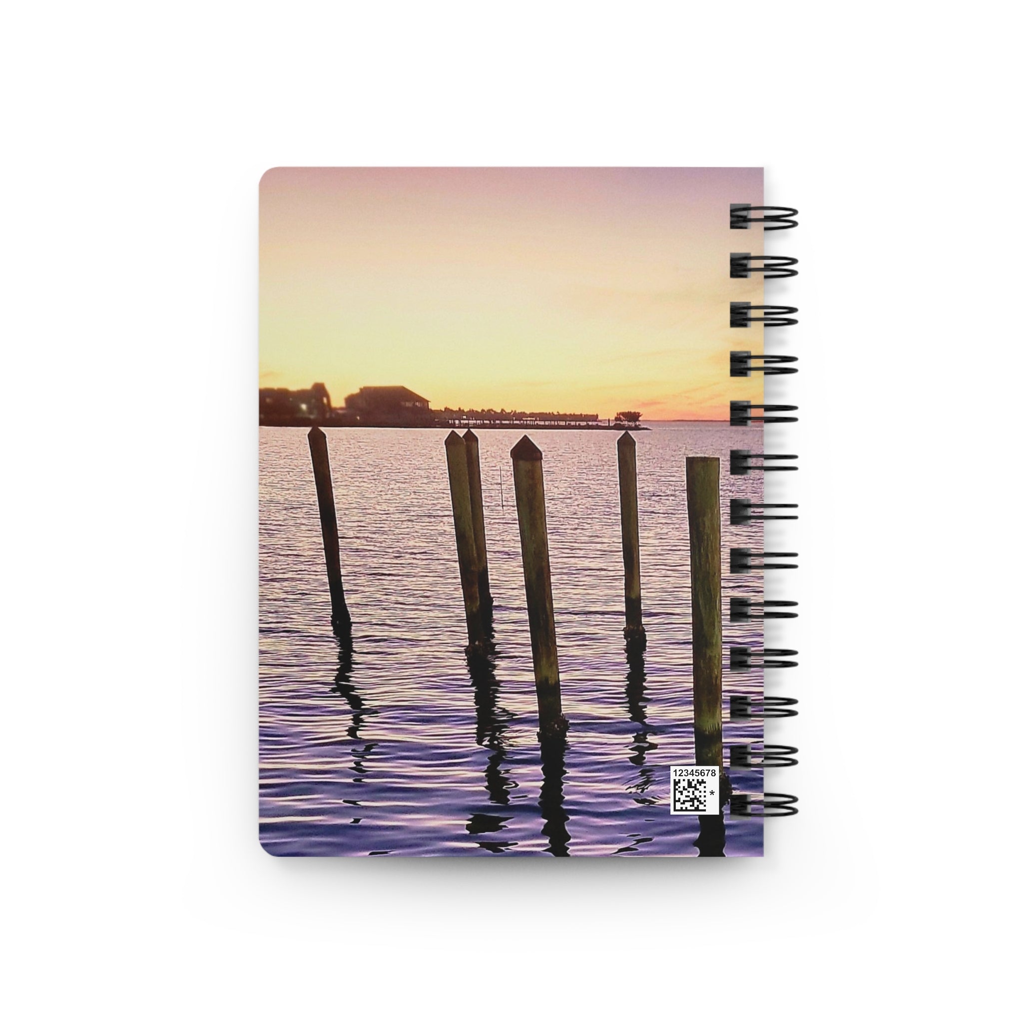 Sunset Harbor Spiral Notebook — Coastal Sunset Journal