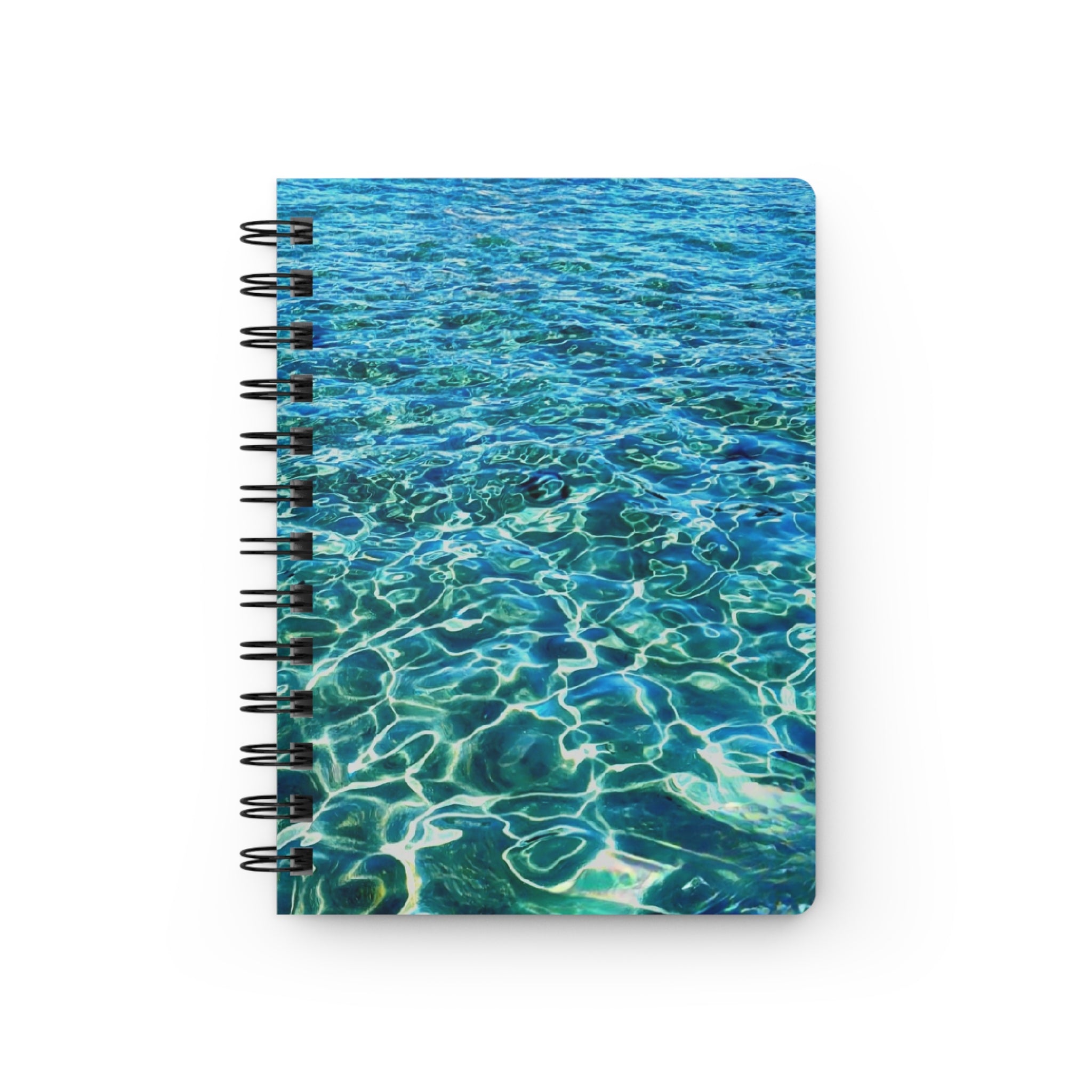 Clarity Journal — Blue Pool Pattern Spiral Bound Notebook