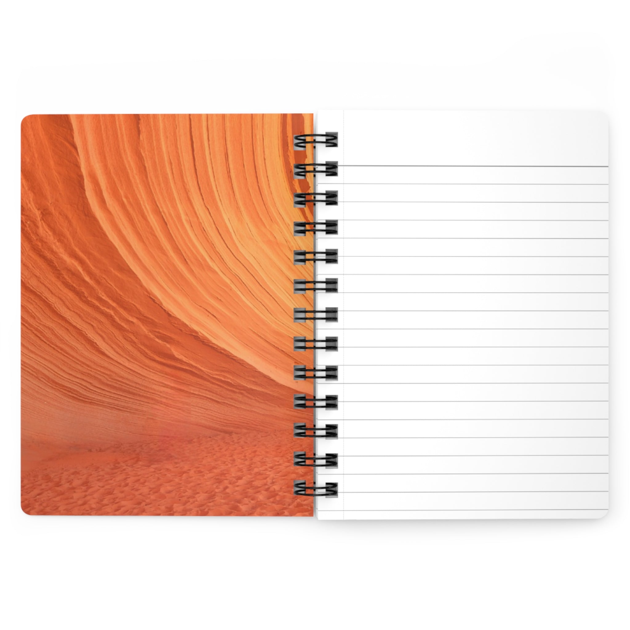 Desert Wave Journal — Spiral Bound Canyon-Inspired Notebook
