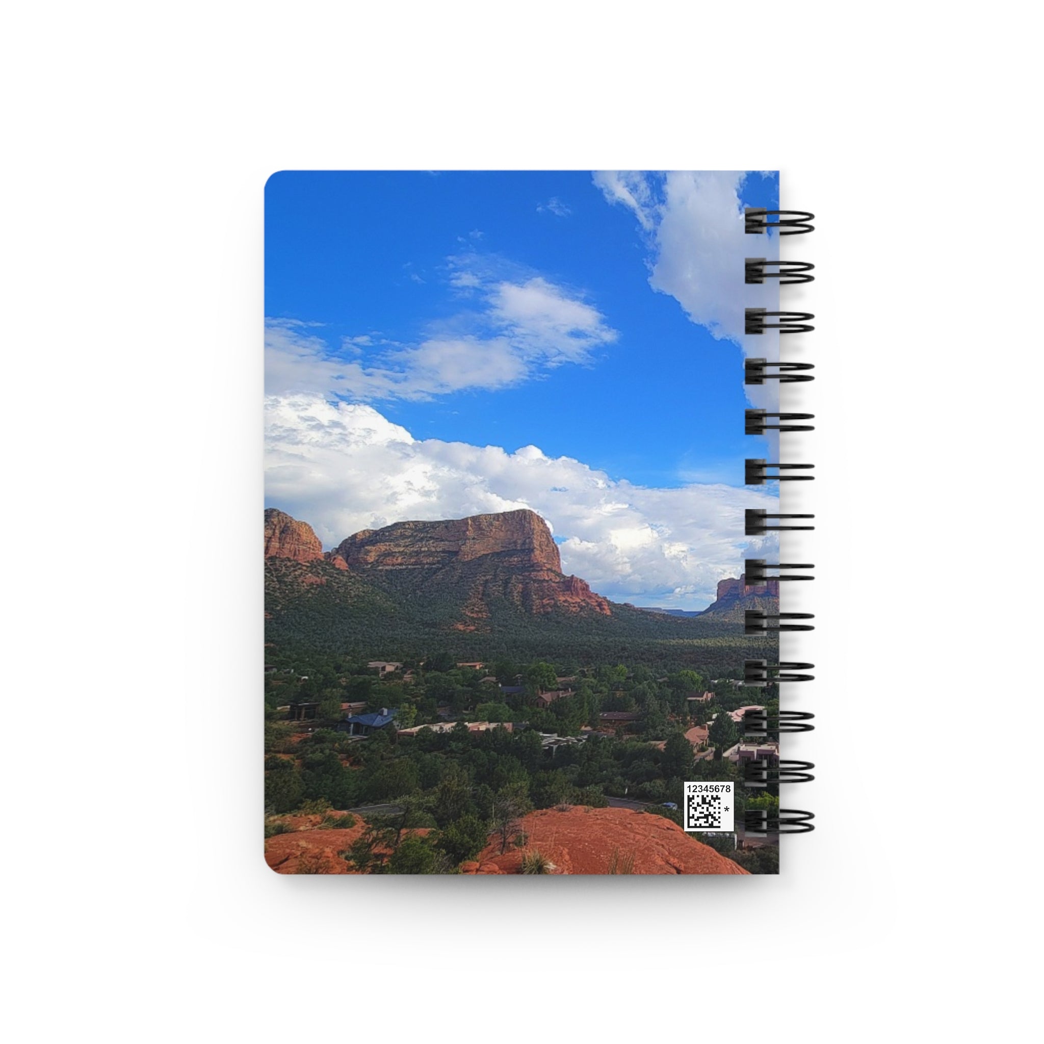 Sedona Vista Spiral Journal — Scenic Mountain Landscape Notebook for Travel, Hiking & Daily Notes
