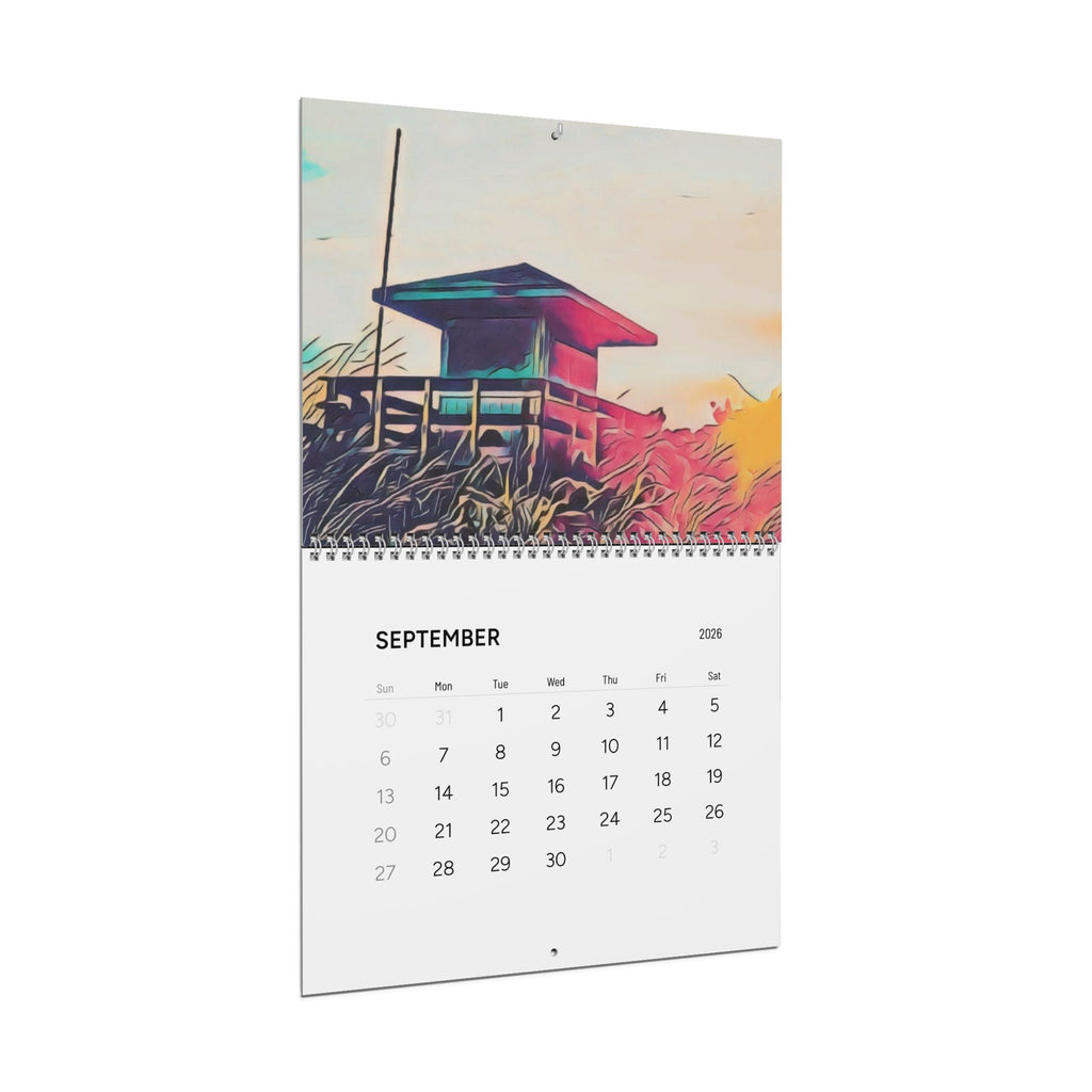 2026 Trippy Beach Photography Wall Calendar — Surreal Coastal Landscapes