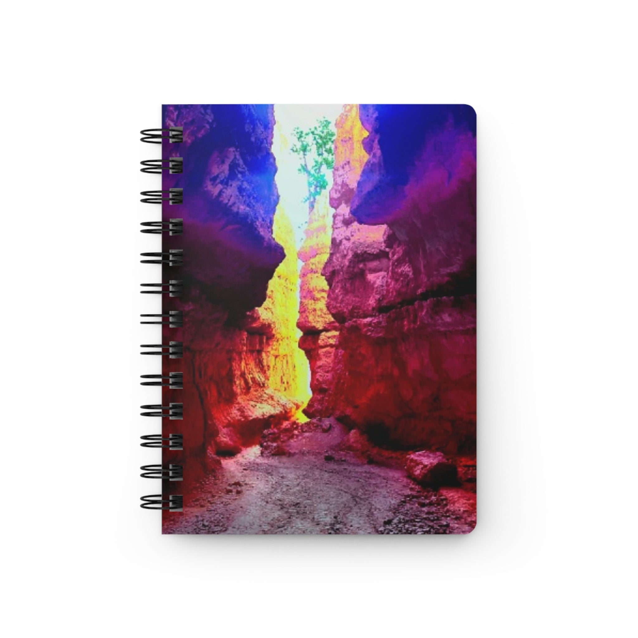 Canyon Light Spiral Journal — Colorful Rainbow Gorge Notebook