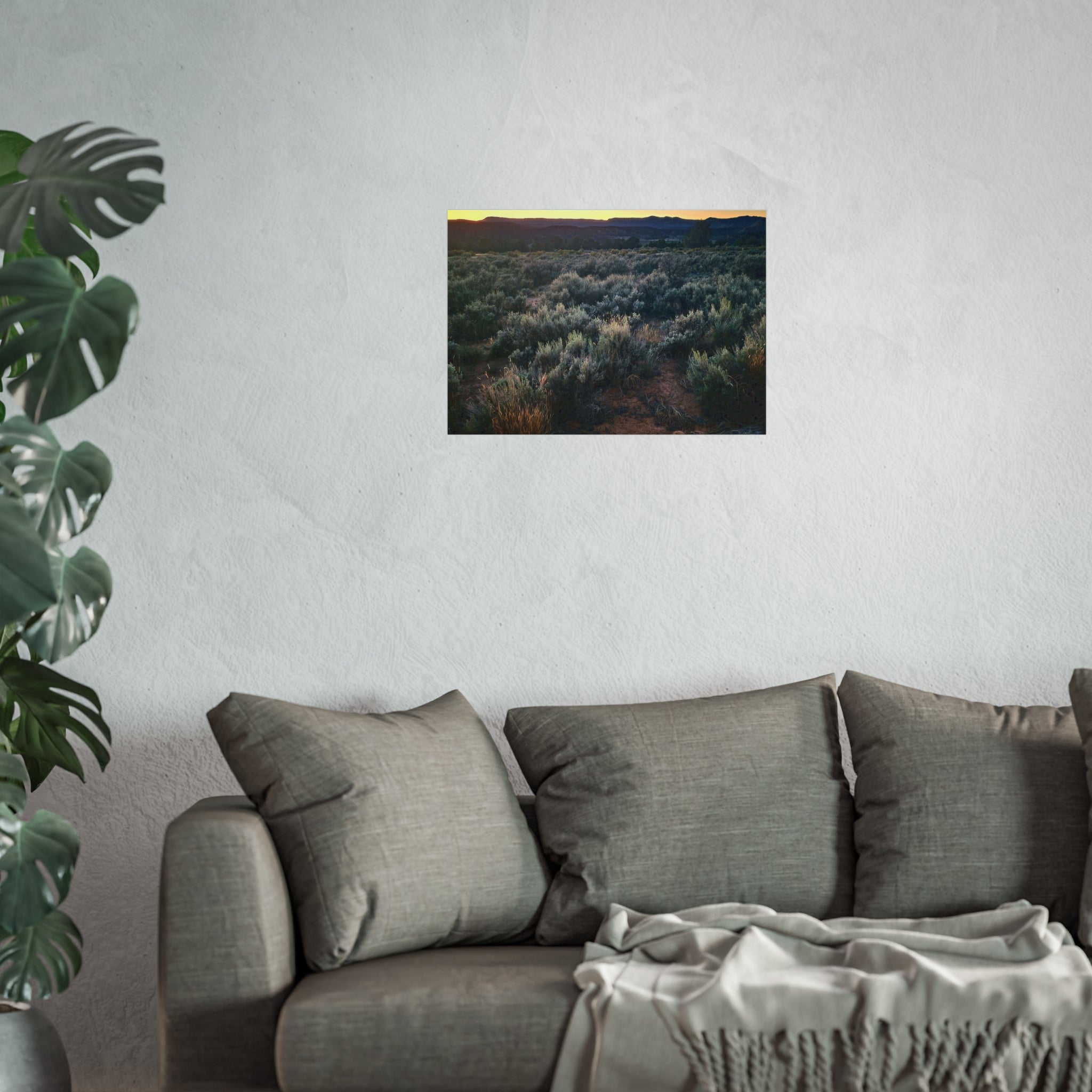 Sagebrush Sunset Fine Art Poster