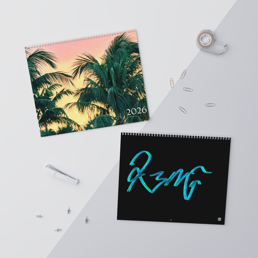 2026 Tranquil Beach Wall Calendar — Coastal Photography Monthly Planner