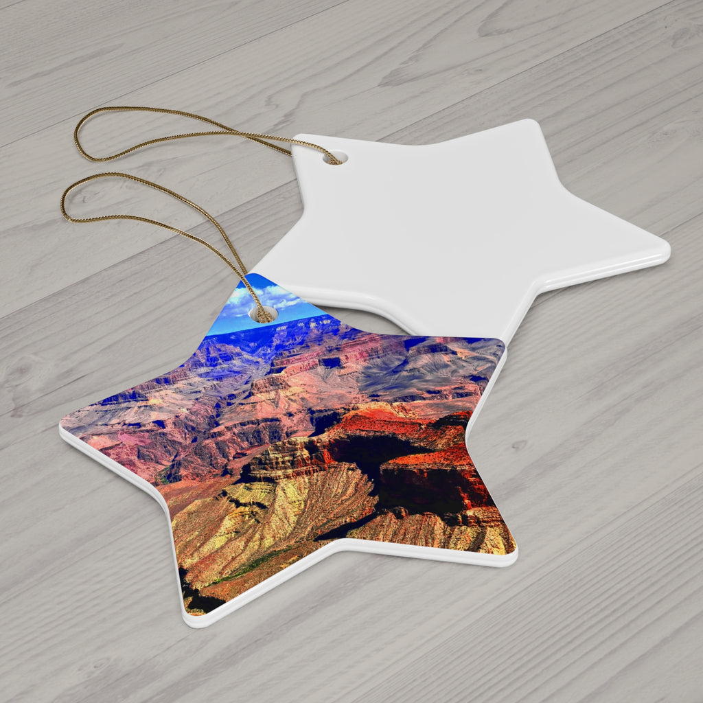 Grand Canyon Photo Ceramic Ornament — Holiday Keepsake