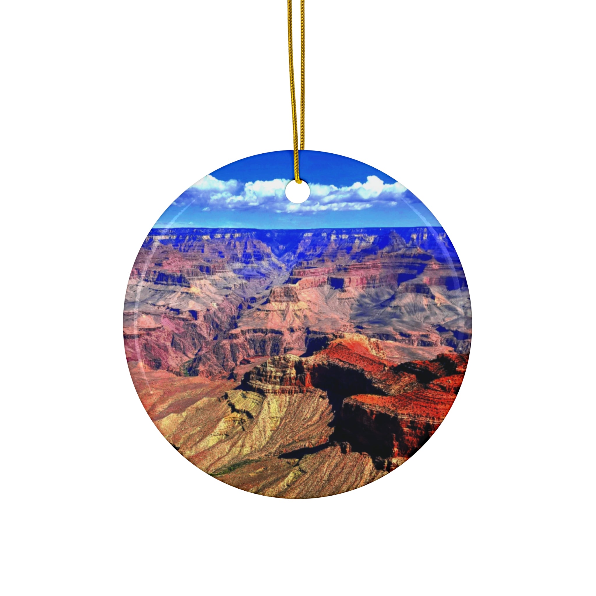 Grand Canyon Photo Ceramic Ornament — Holiday Keepsake