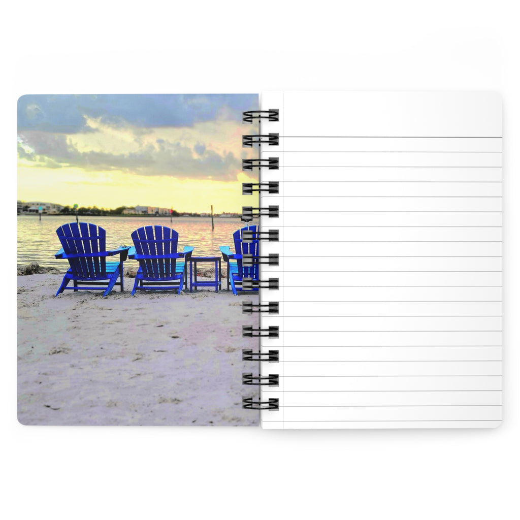 The Good Times We've Had Journal — Relaxing Coastal Notebook with Adirondack Chairs