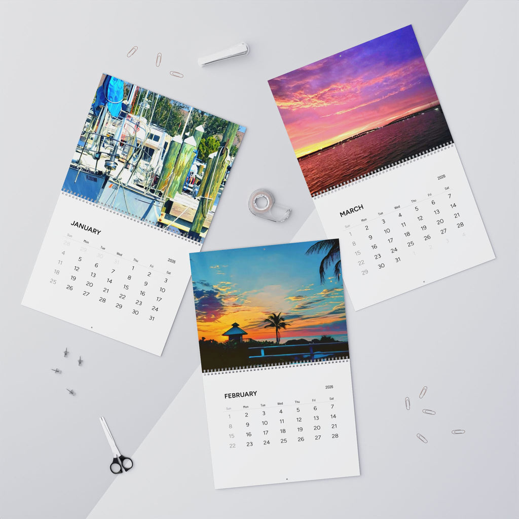 2026 Trippy Beach Photography Wall Calendar — Surreal Coastal Landscapes