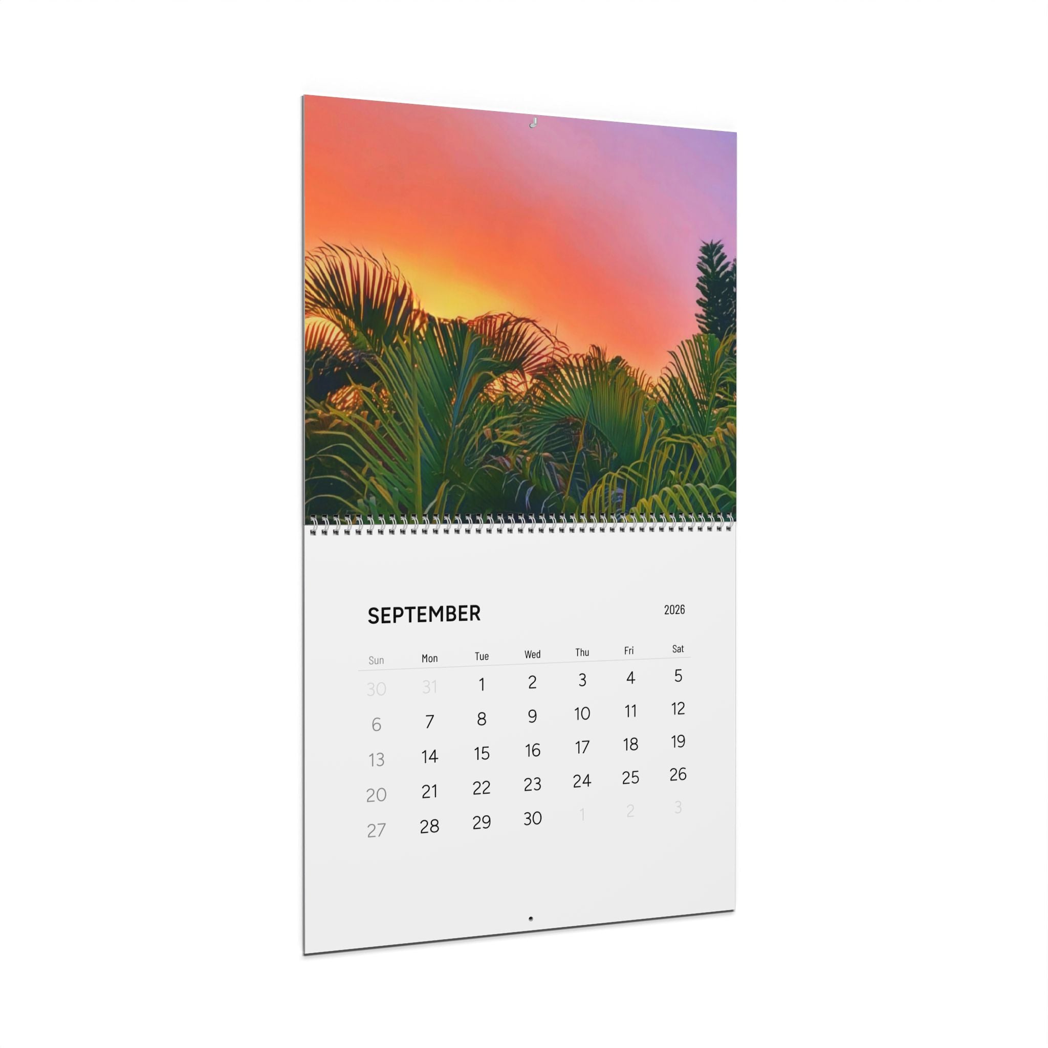 2026 Tranquil Beach Wall Calendar — Coastal Photography Monthly Planner