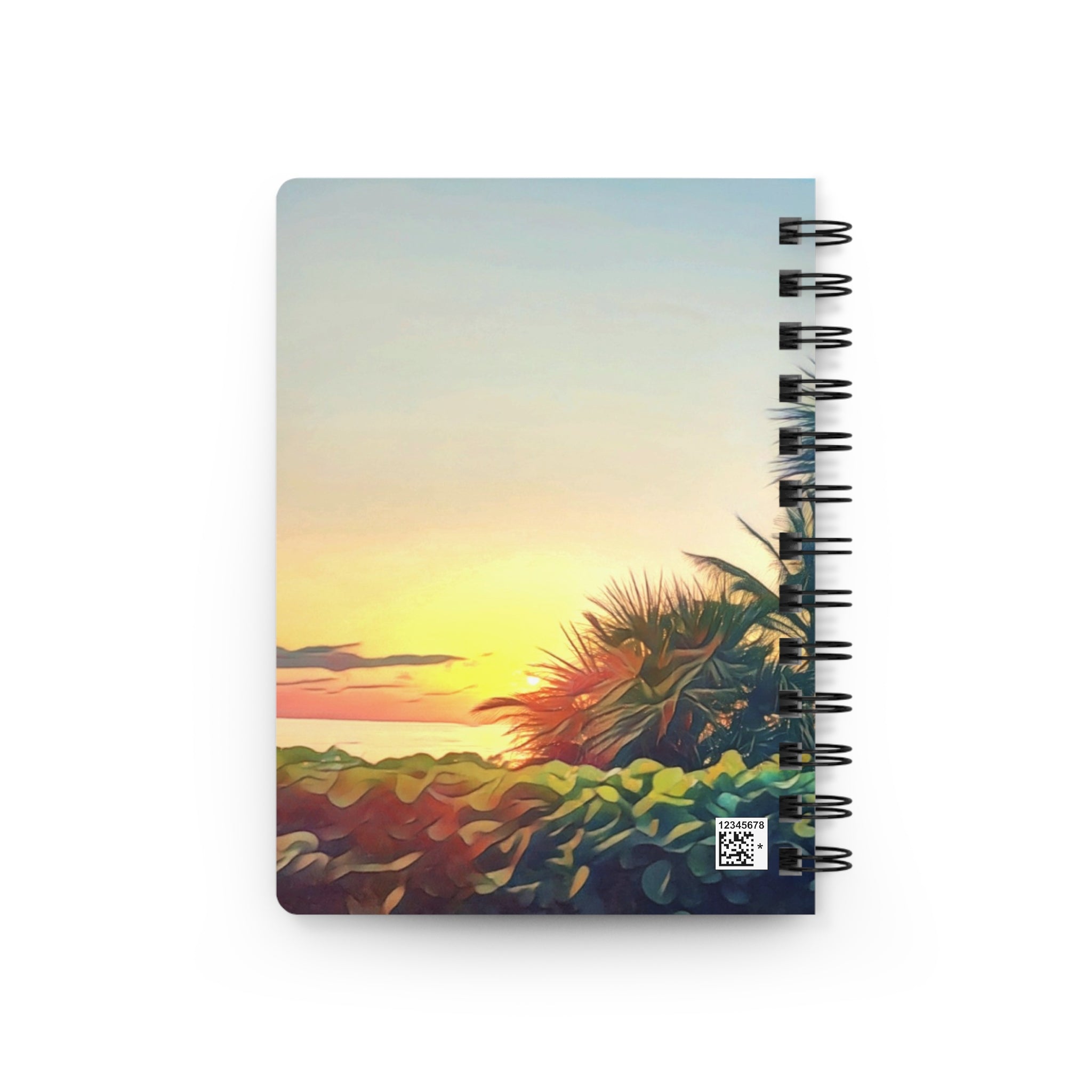 Daily Commute Journal — Tropical Sunset Notebook for Travel, Writing & Beach Memories
