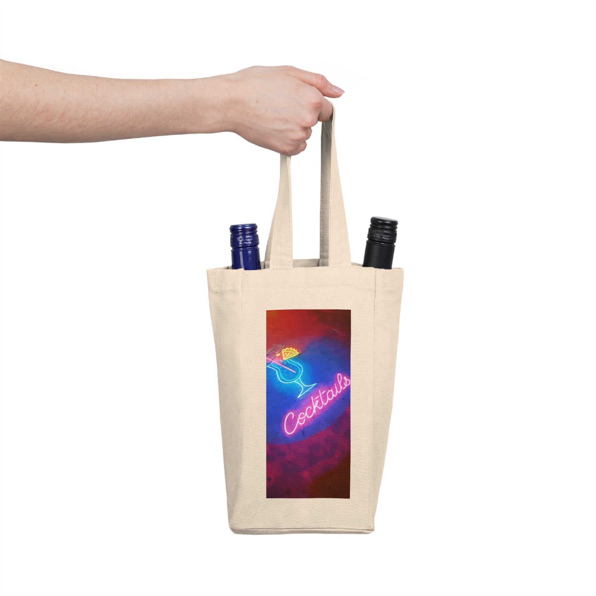 Cocktail Double Bottle Wine Tote Bag