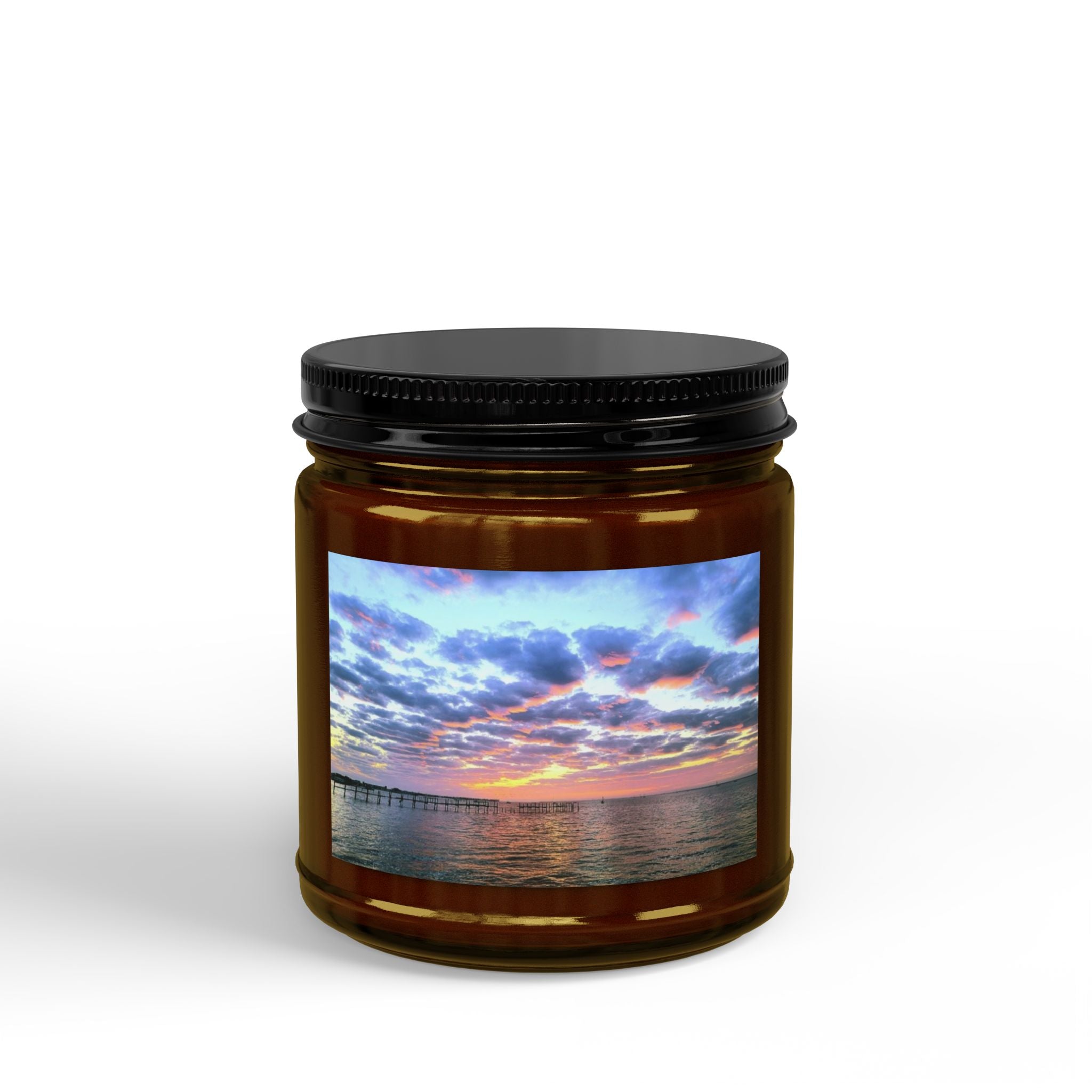 Soy Candle - Ocean Sunset Scented Jar (4oz & 9oz)
