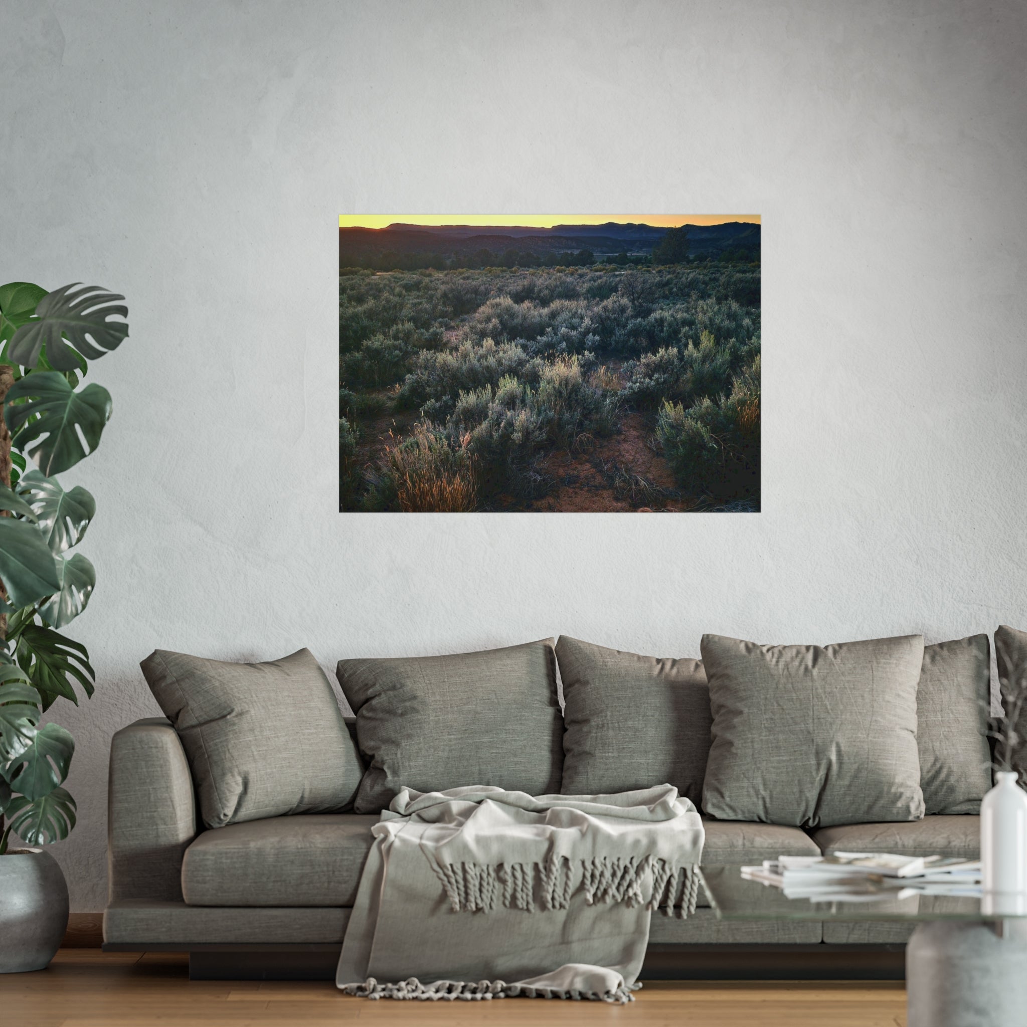Sagebrush Sunset Fine Art Poster