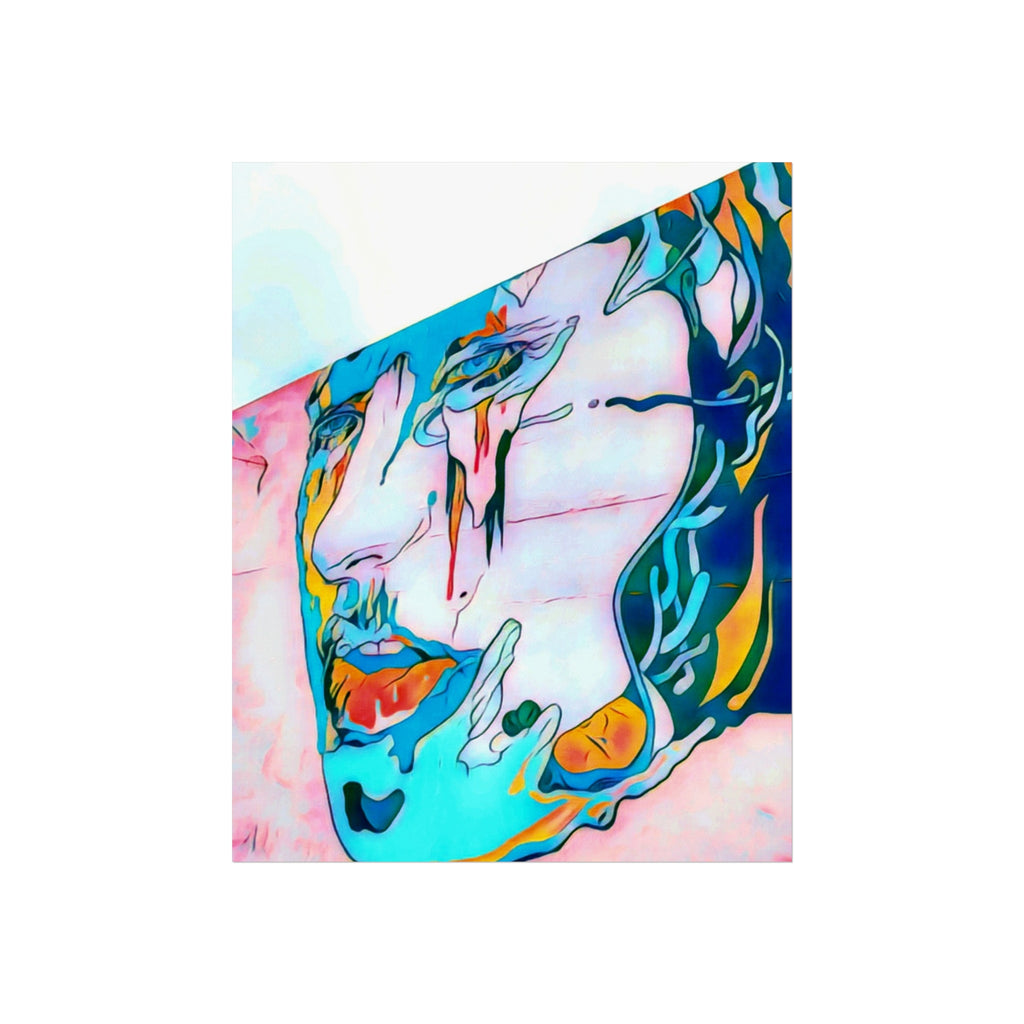 Abstract Colorful Portrait Fine Art Poster