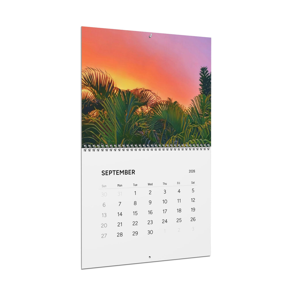 2026 Tranquil Beach Wall Calendar — Coastal Photography Monthly Planner