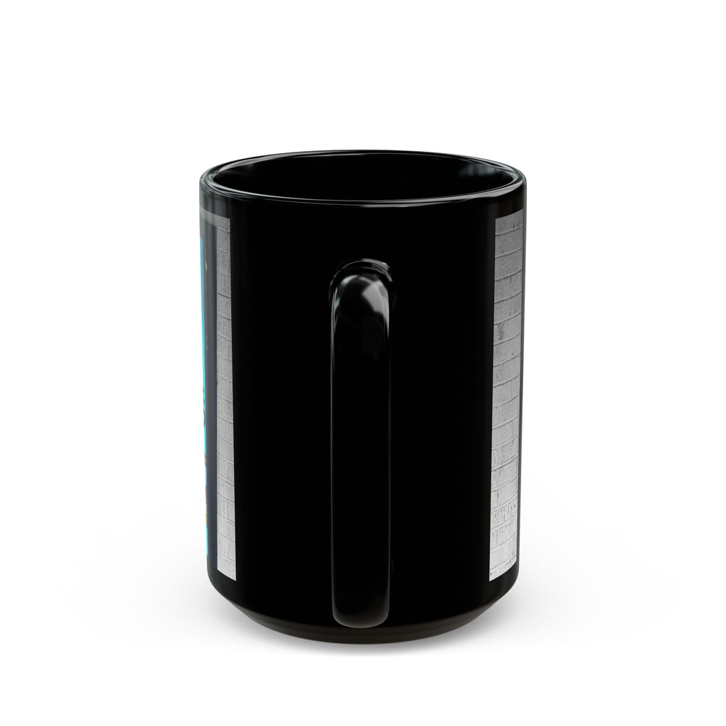 Black Mug — 'The Real World' Retro Cartoon Vegas Hotel Coffee Mug (11oz & 15oz)