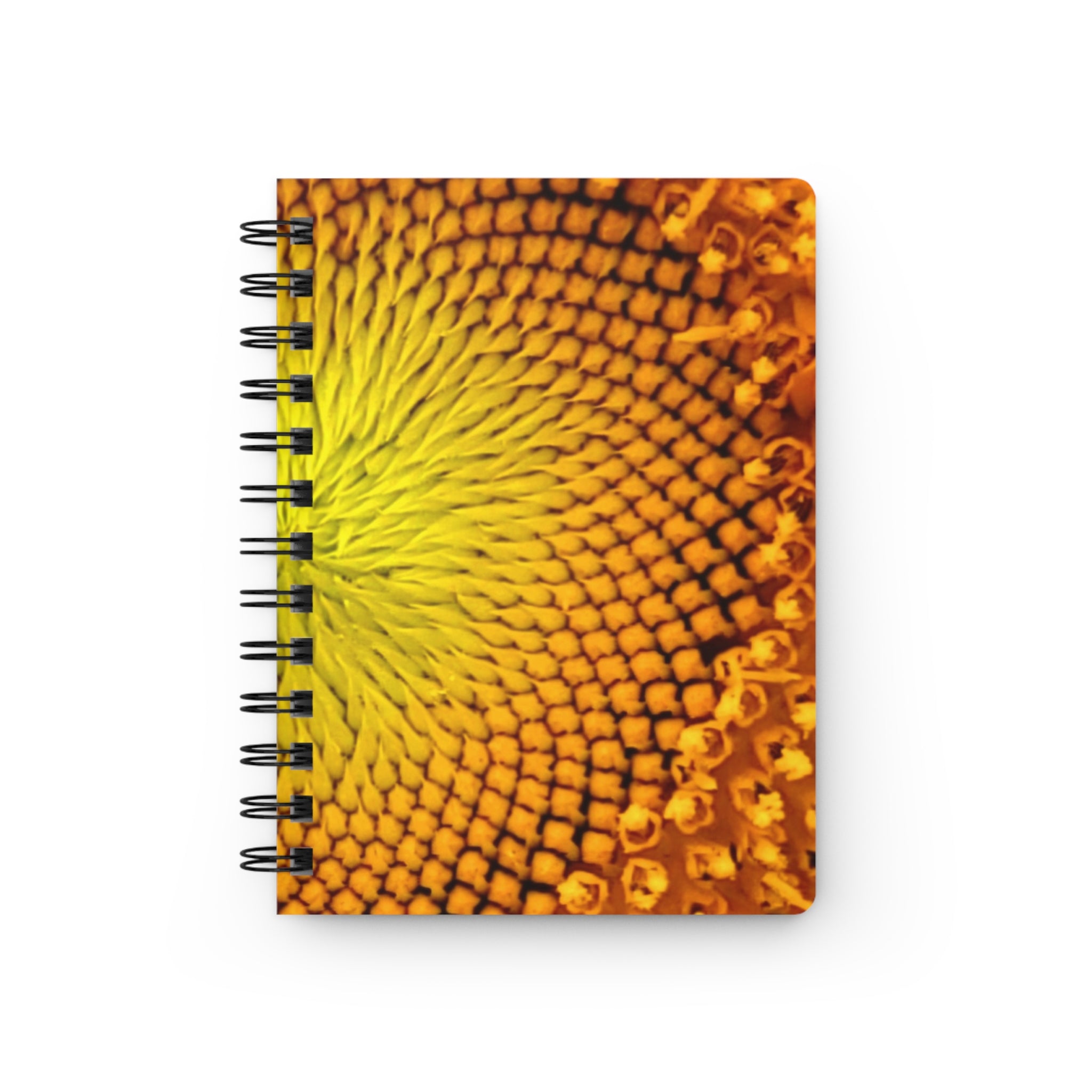 Sunflower Spiral Notebook — Bright Floral Spiral-Bound Journal for Notes & Sketches