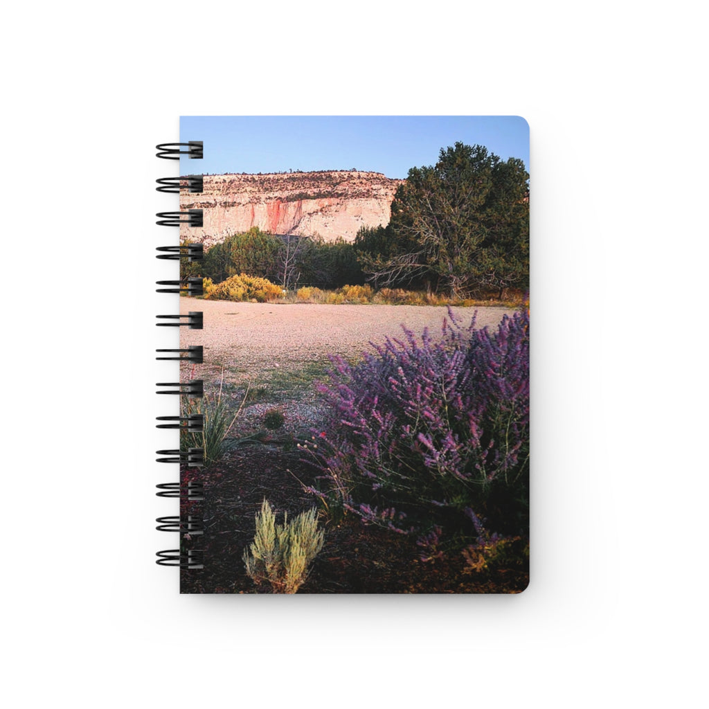 Desert Bloom Spiral Notebook — Southwestern Landscape Journal with Purple Sage