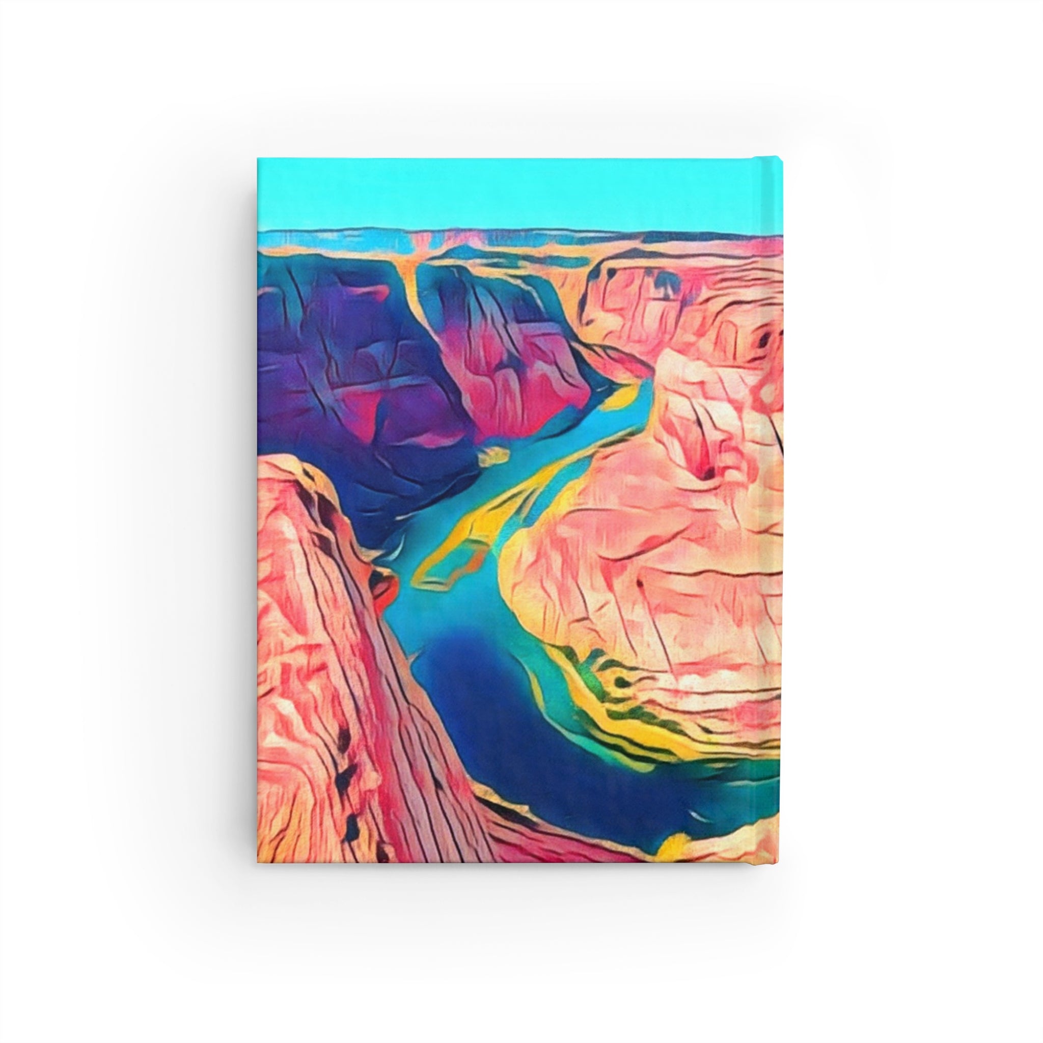 Desert Canyon River Journal — Colorful Southwestern Landscape Ruled Notebook