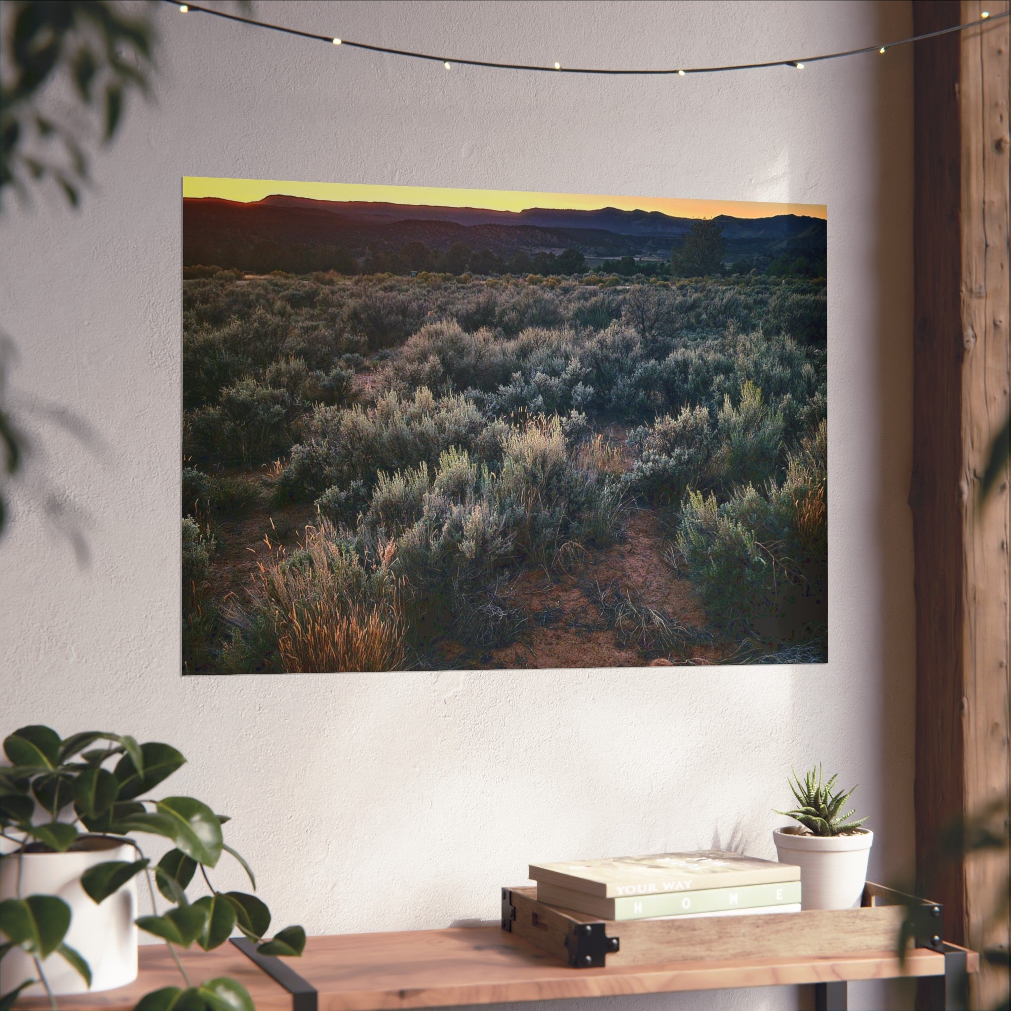Sagebrush Sunset Fine Art Poster