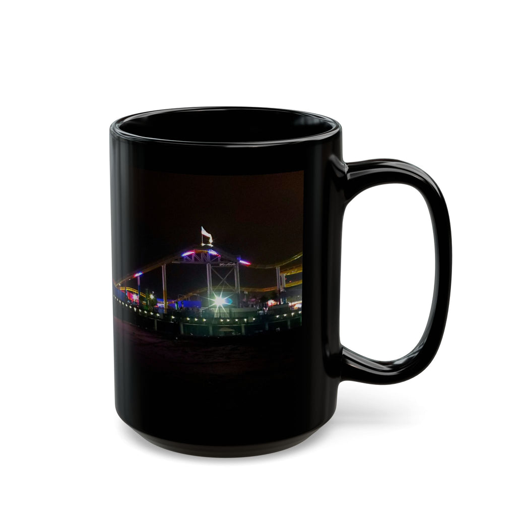 Where Trix are for kids - Blackout Mug — Black Coffee Cup with Pier Lights