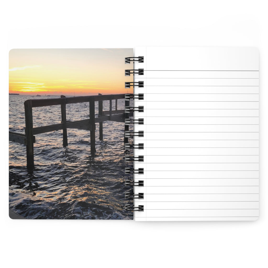 Like a Bridge Journal – Ocean Waves Sunset Notebook for Beach Lovers