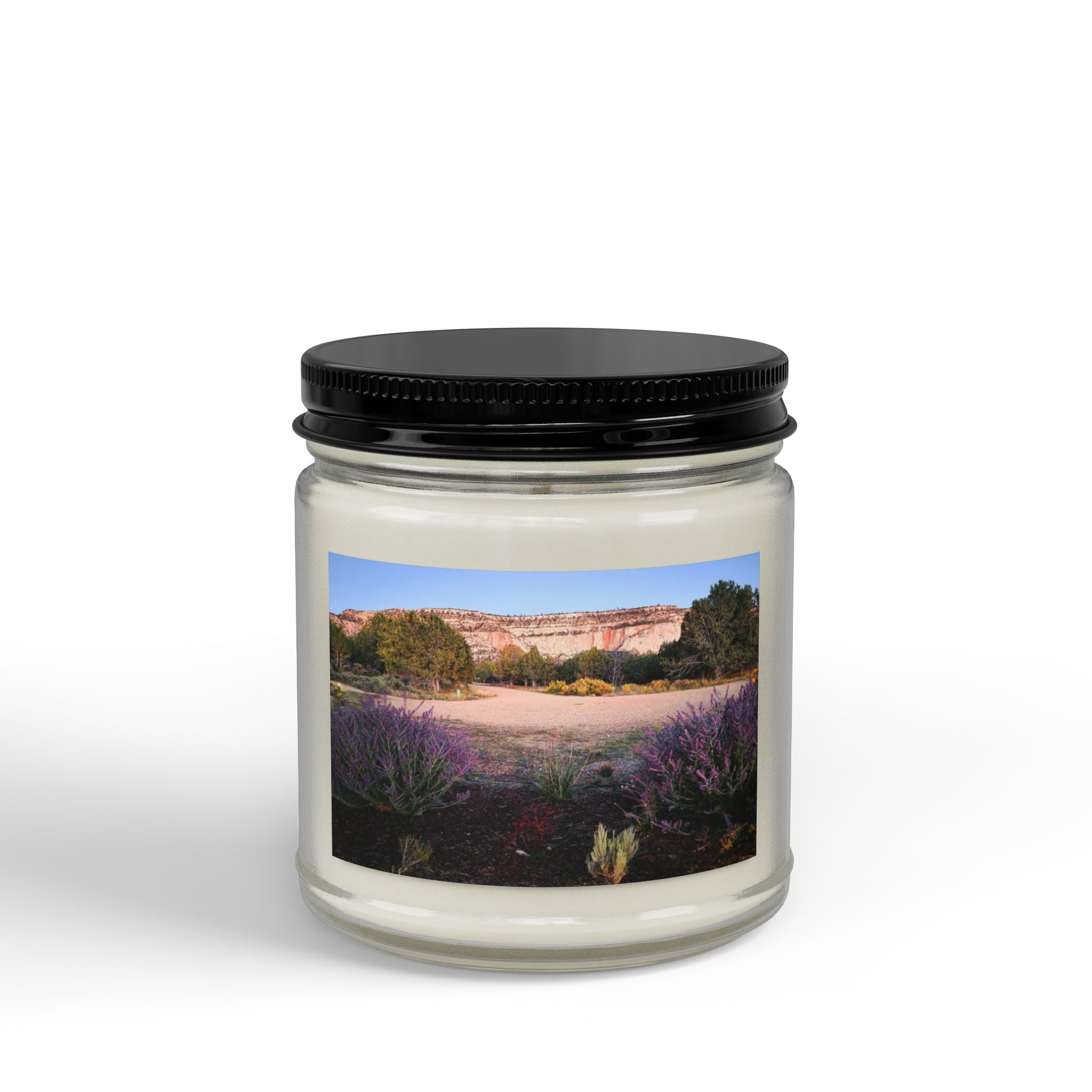 Lavender Meadow Soy Candle — Scented Amber Jar (4oz & 9oz)