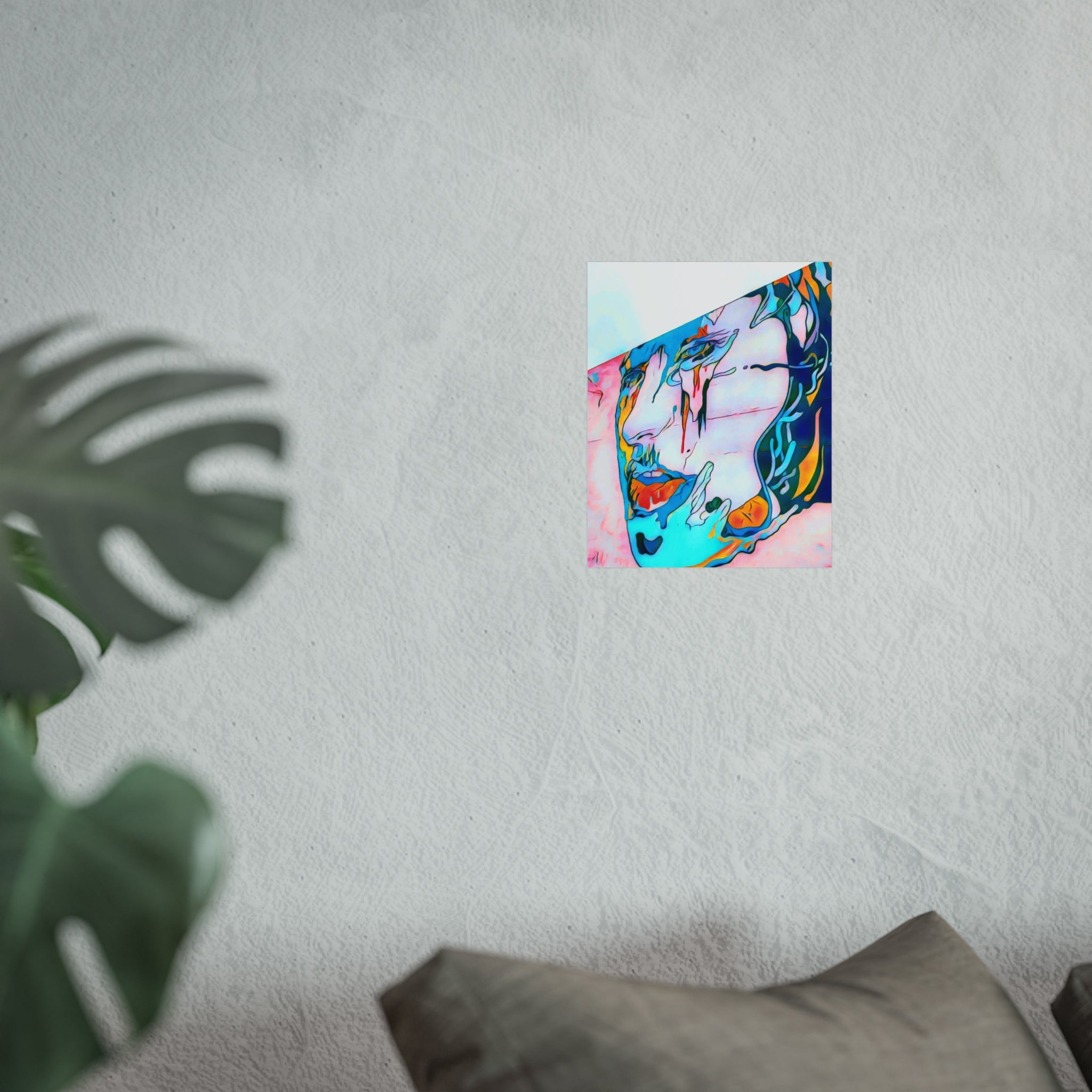 Abstract Colorful Portrait Fine Art Poster