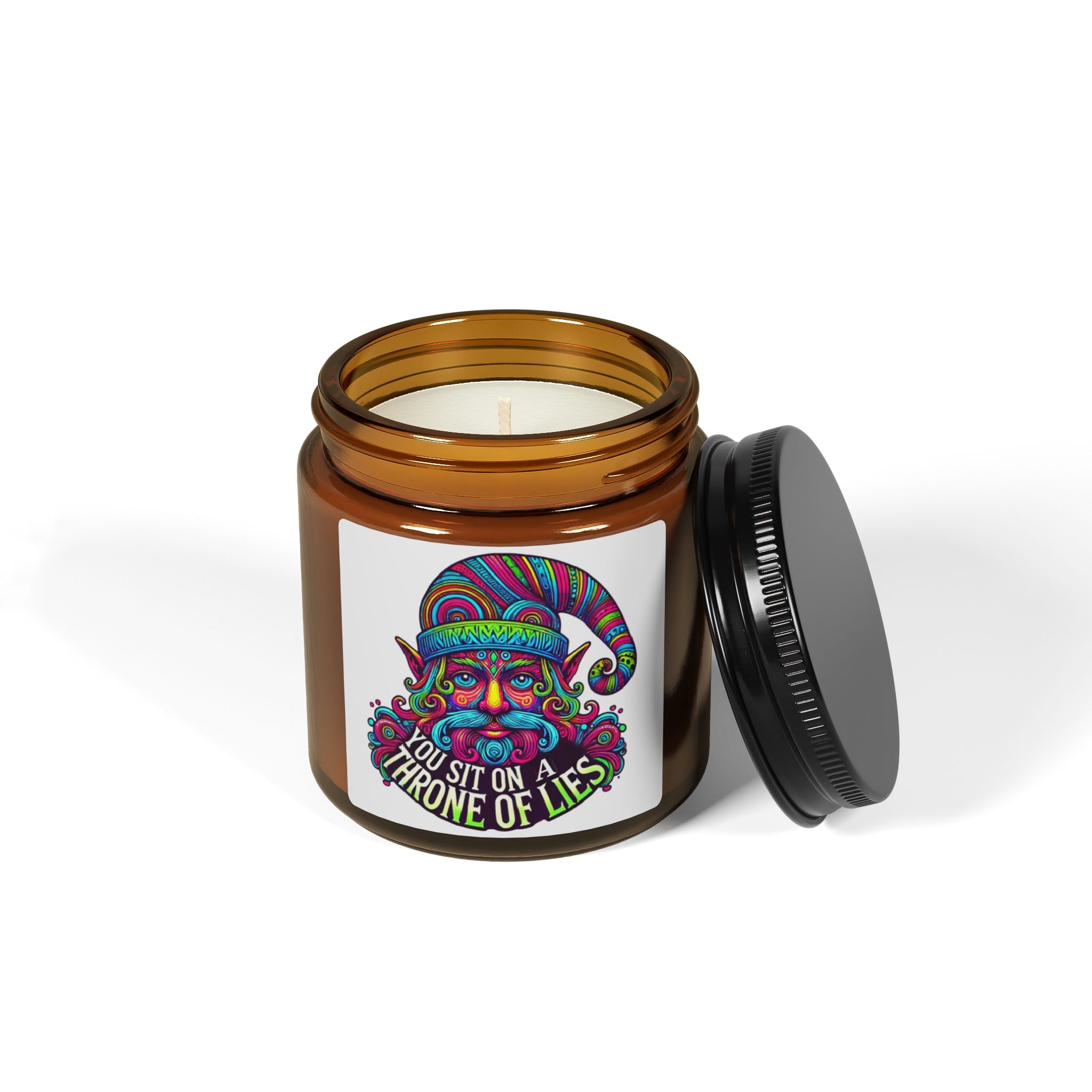 Scented Soy Candle (Multi-Size, Amber Jar)