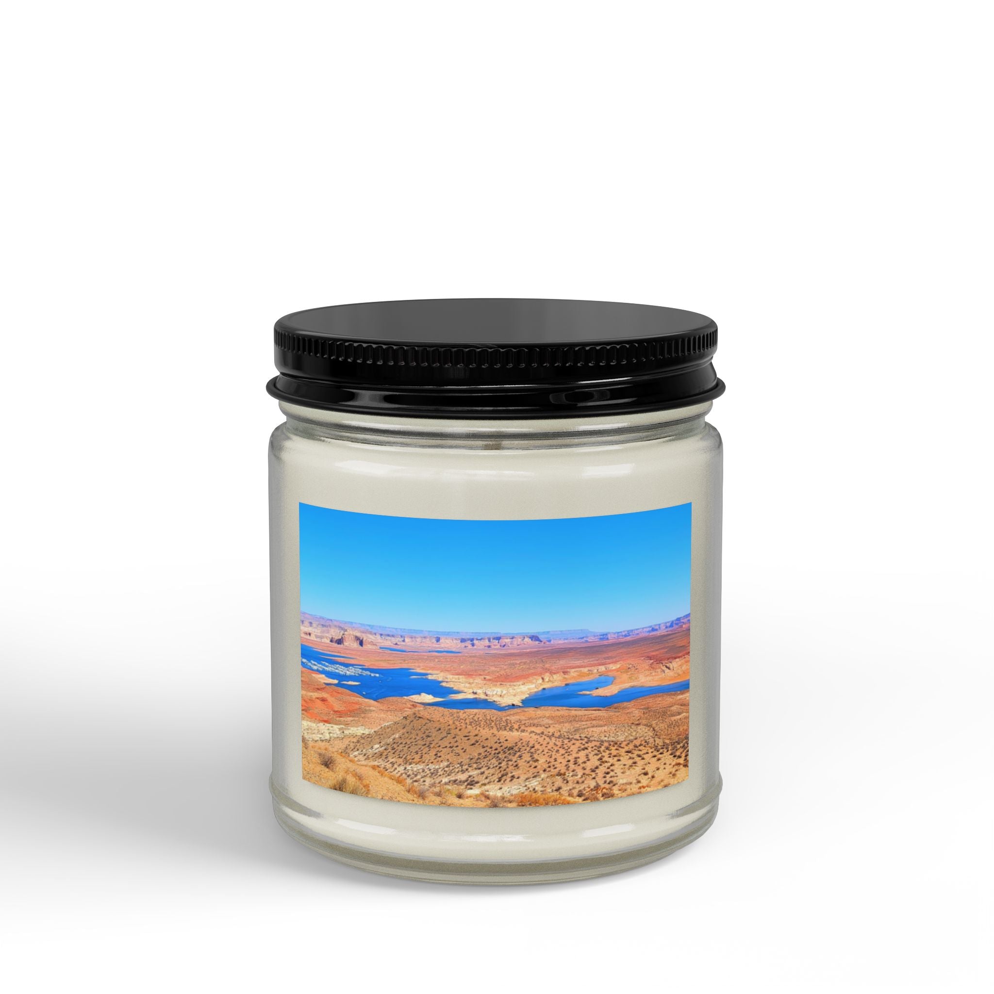 Desert Lake Soy Candle — Amber Jar Scented Candle (4oz & 9oz)