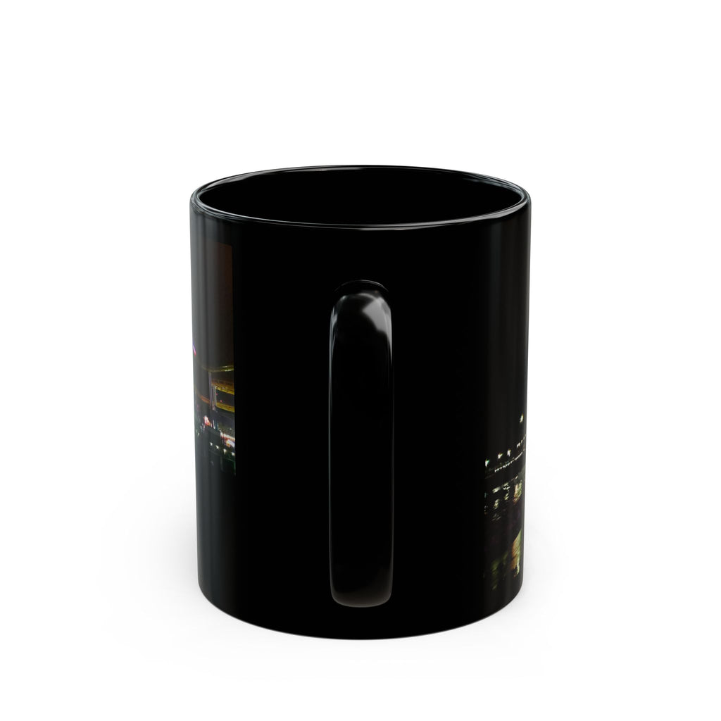 Where Trix are for kids - Blackout Mug — Black Coffee Cup with Pier Lights