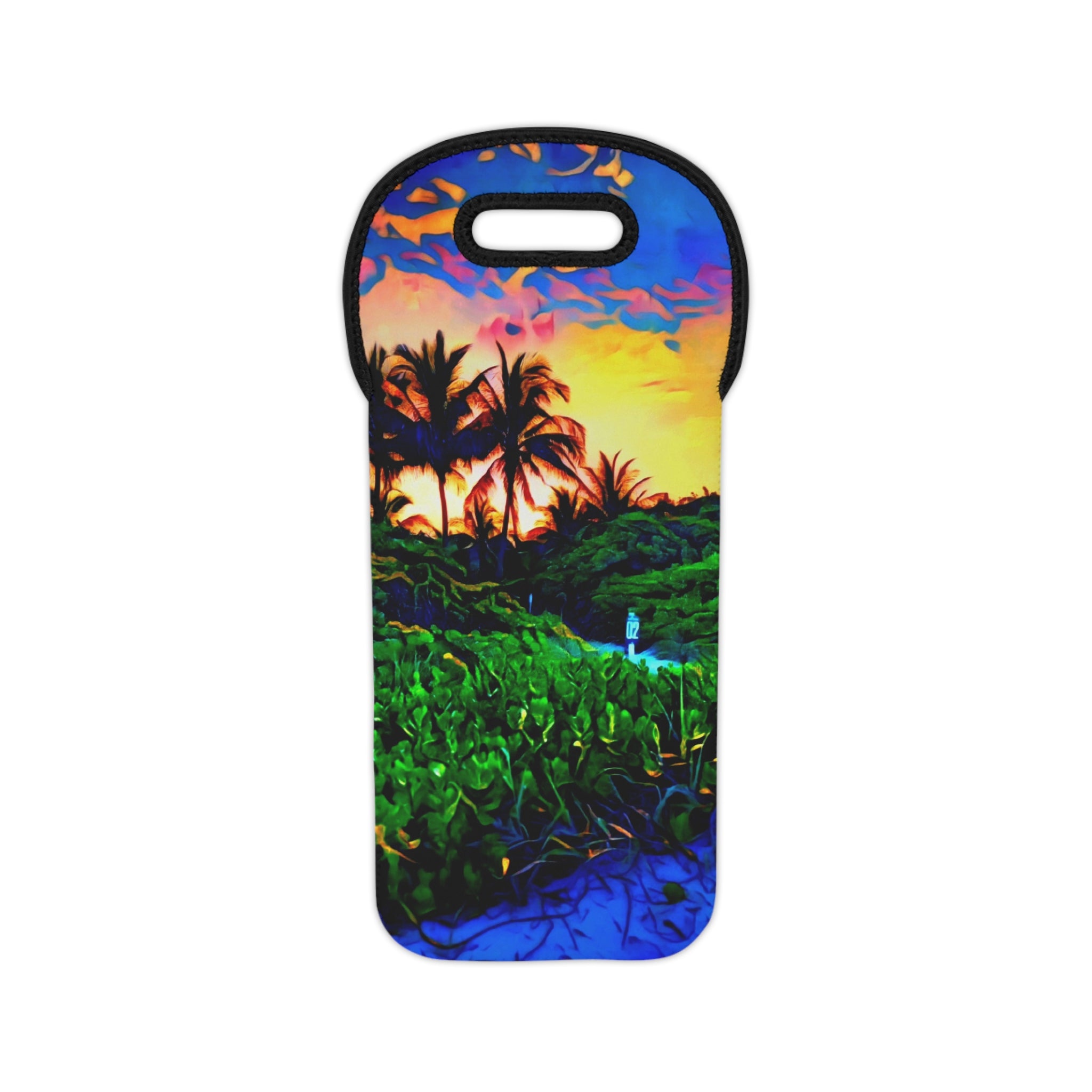 Wine Away — Colorful Beach Vibes Wine Bag