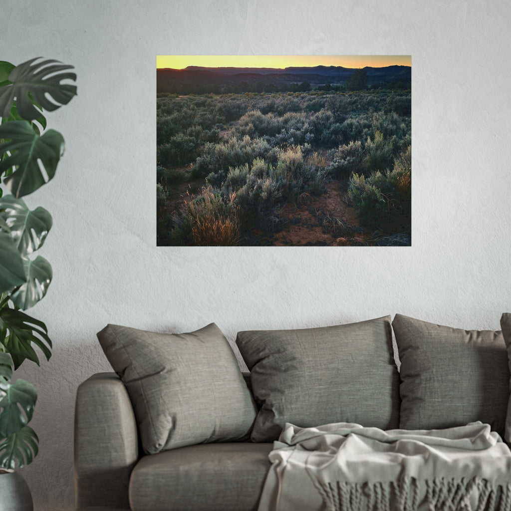 Sagebrush Sunset Fine Art Poster