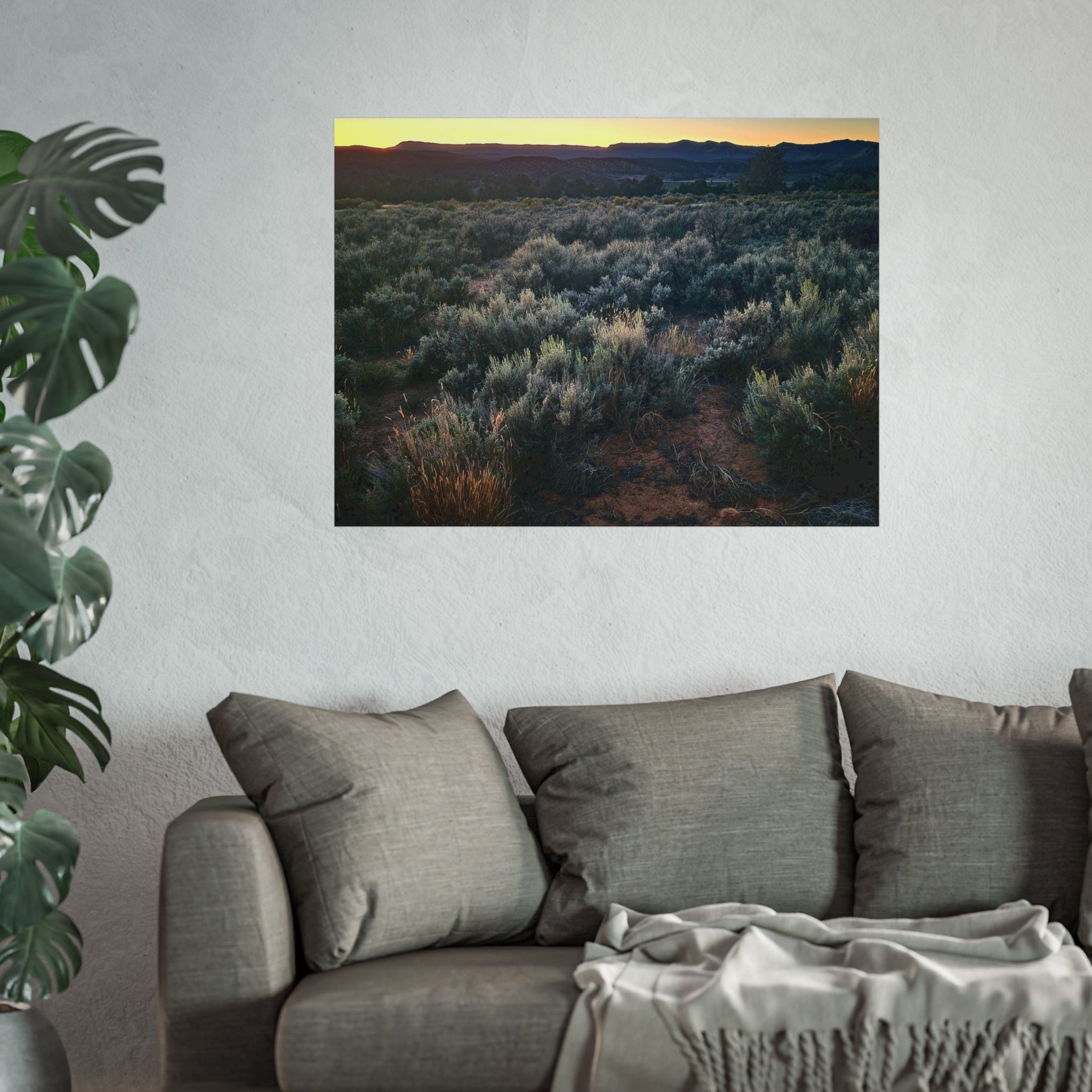 Sagebrush Sunset Fine Art Poster