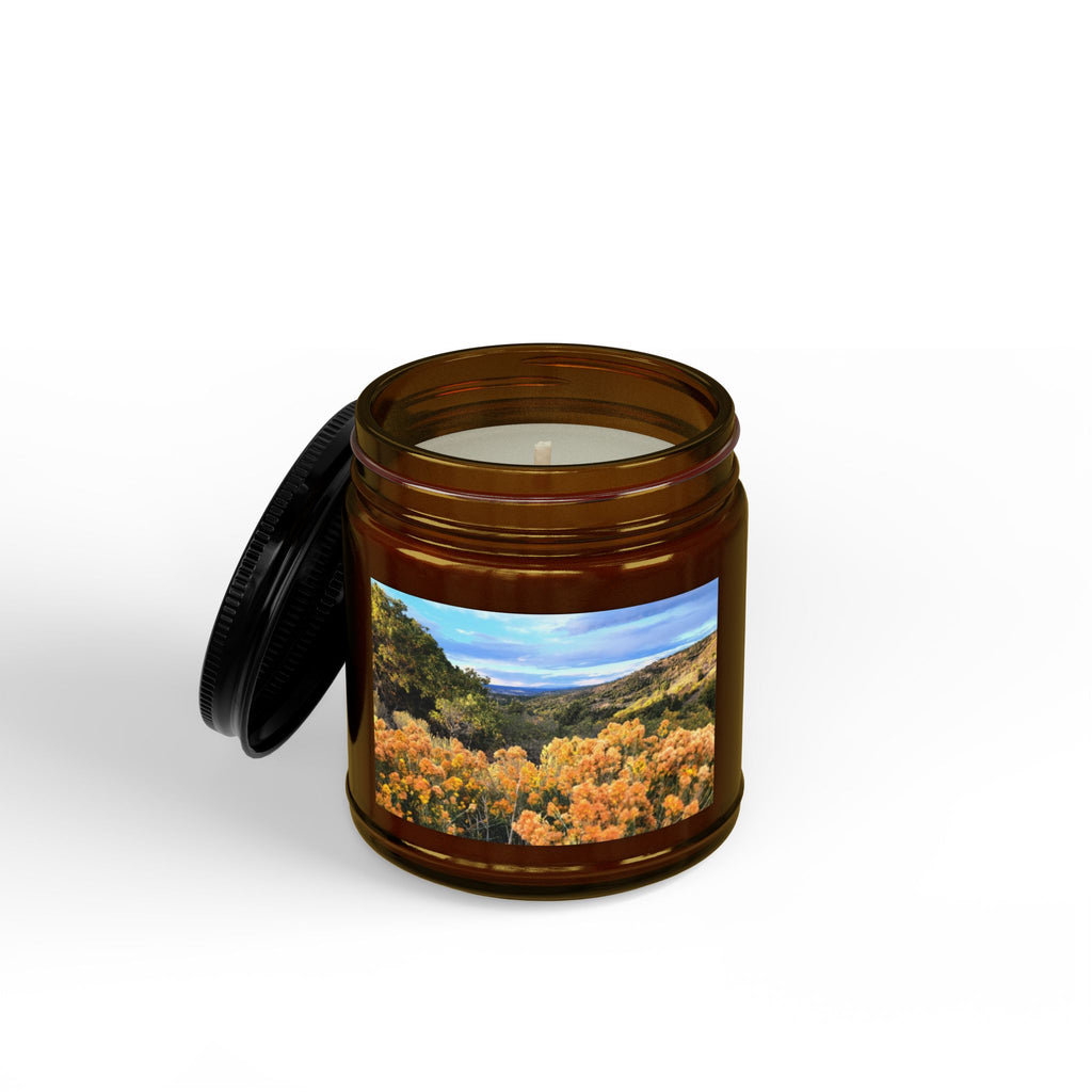 Autumn Hills Soy Candle — 4oz & 9oz Scented Jar with Black Lid