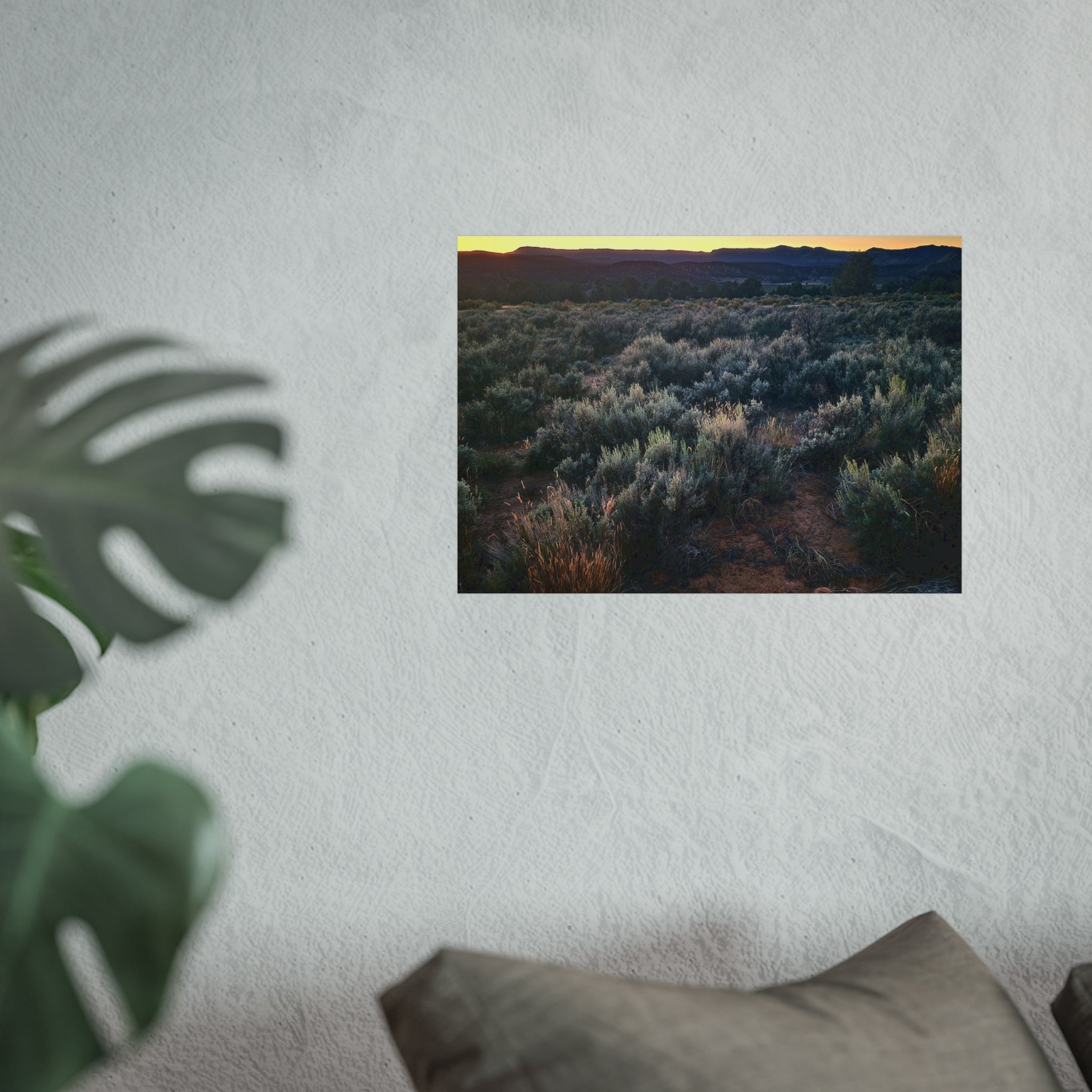 Sagebrush Sunset Fine Art Poster