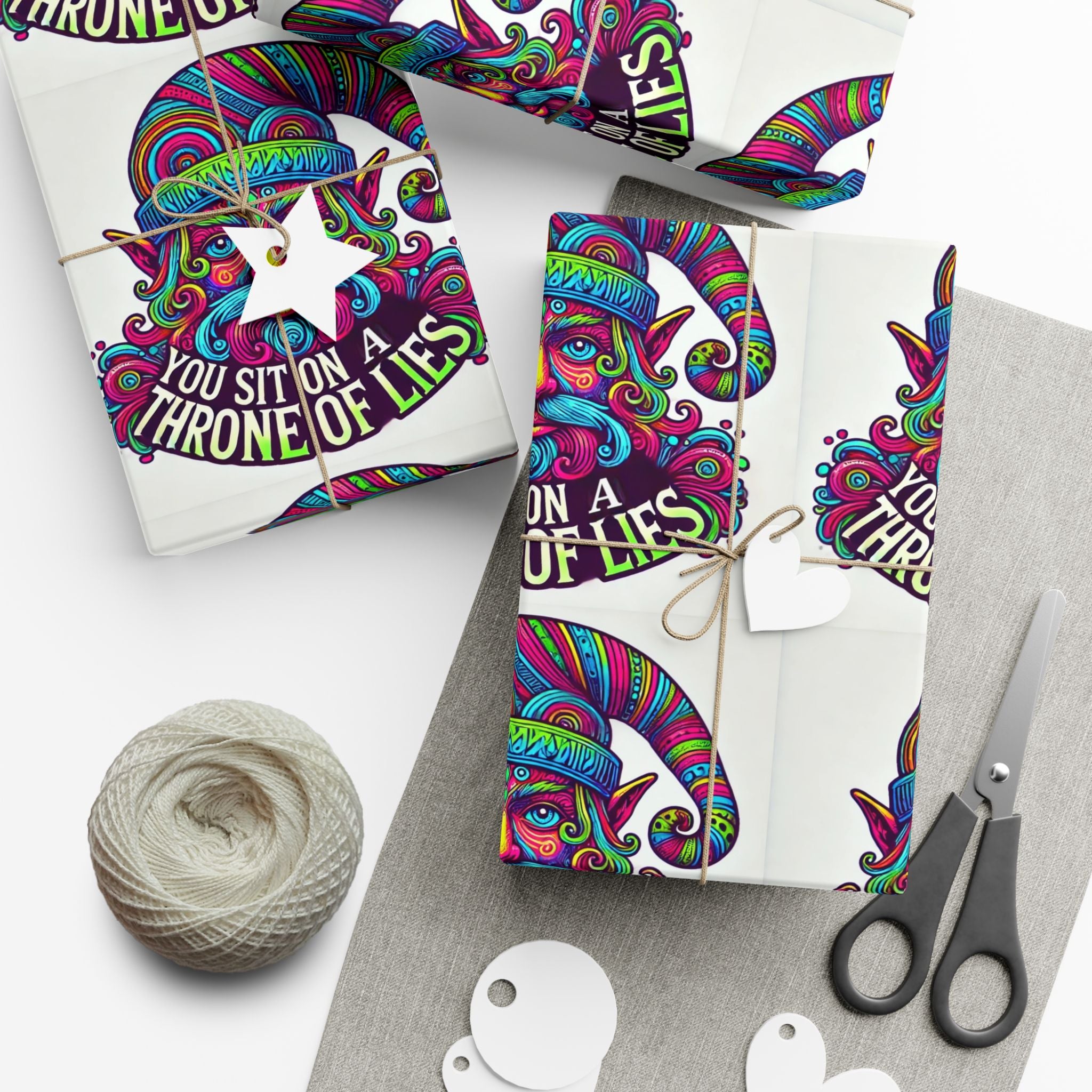 You Sit On A Throne of Lies - Gift Wrapping Paper