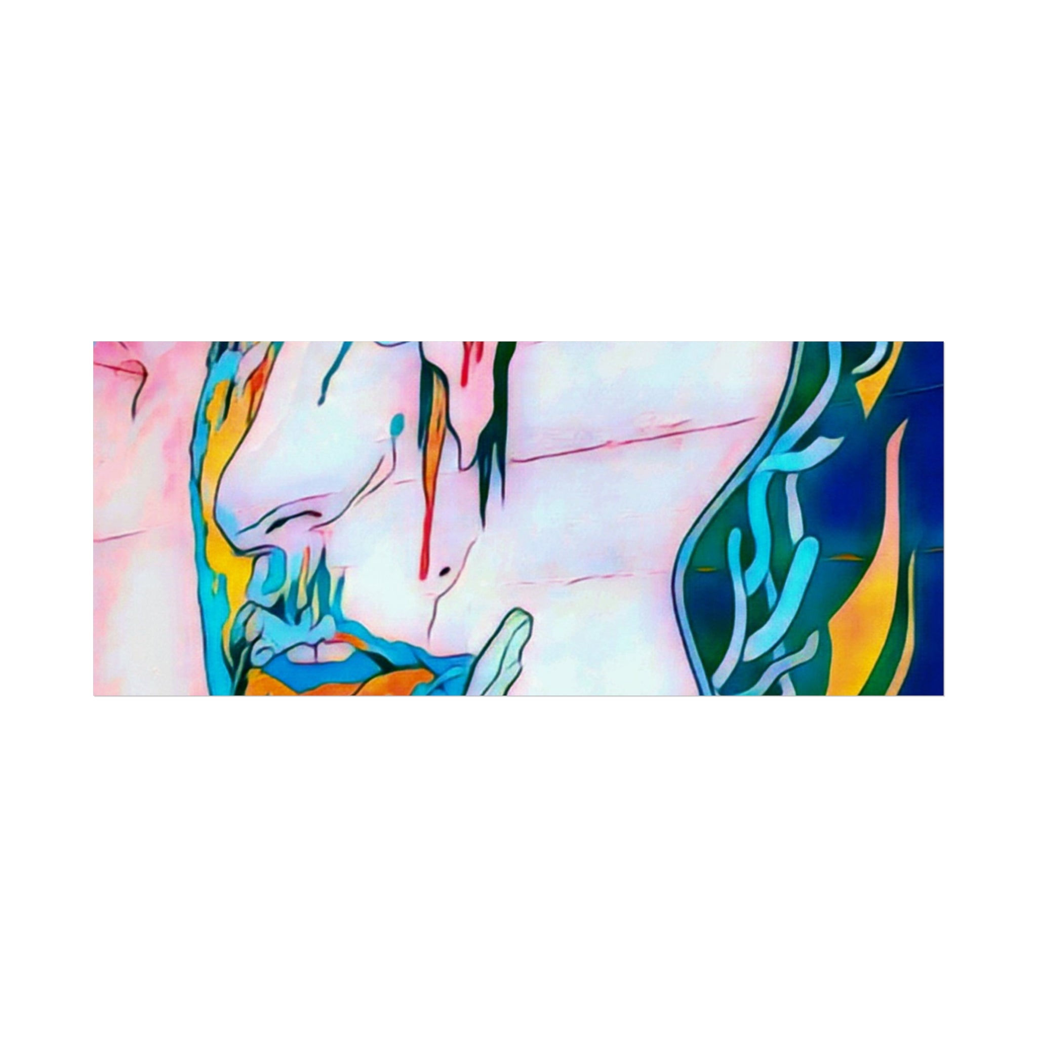 Abstract Colorful Portrait Fine Art Poster