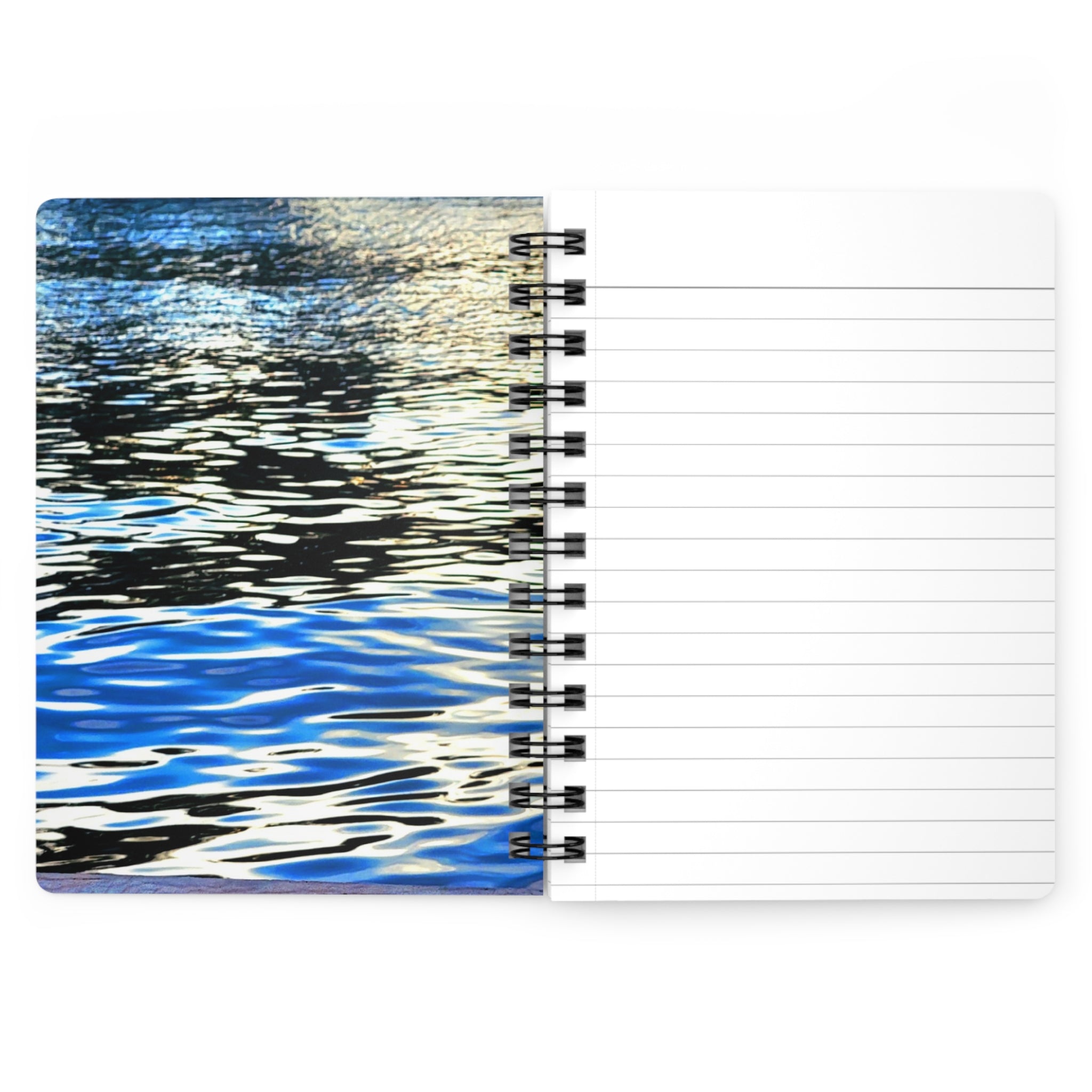 Make a Splash Journal — Blue Abstract Waves Notebook for Travel, Journaling & Gifts