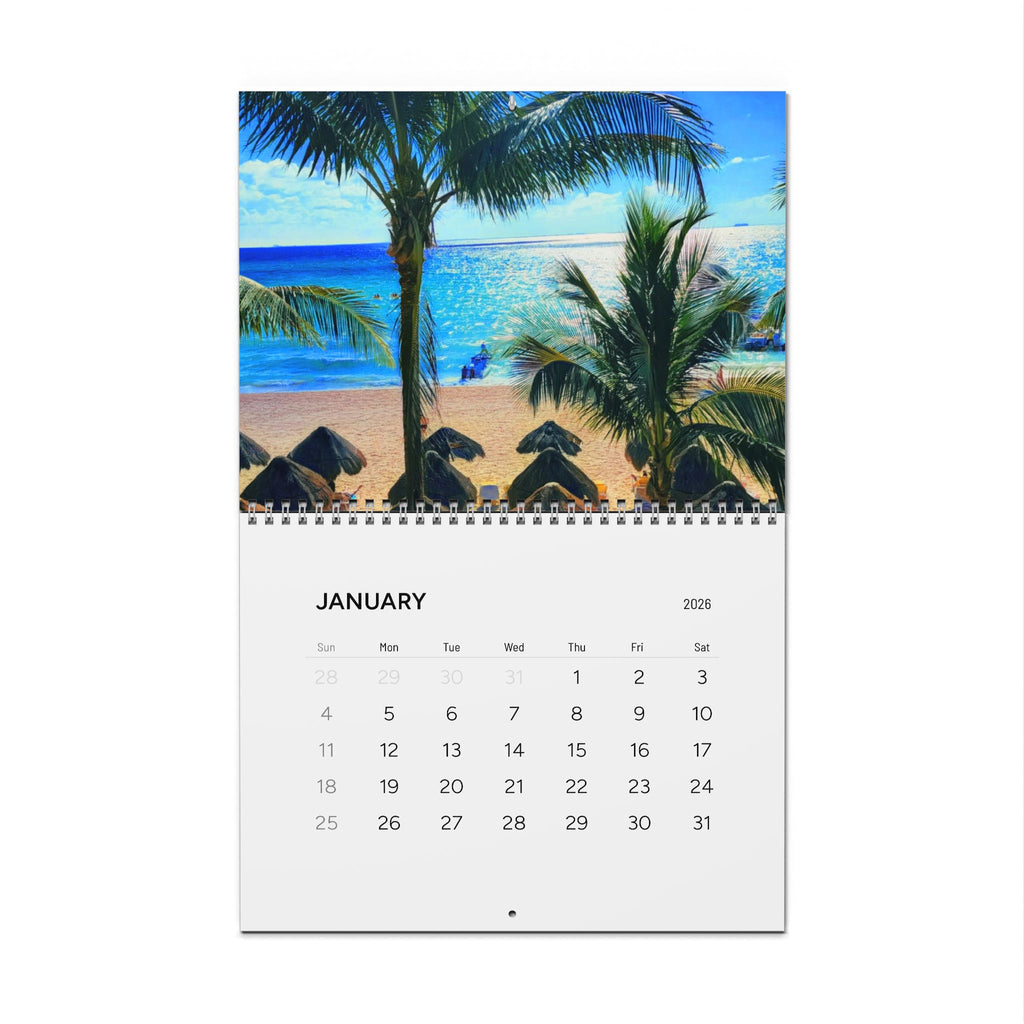 2026 Beach Special Effects Wall Calendar — Scenic Coastal Photography Calendar