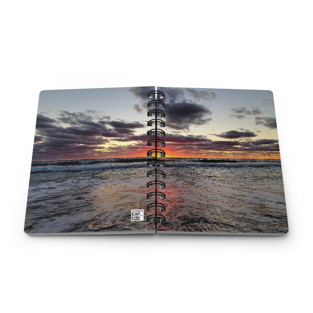 Forgiven Journal — Ocean WashAway Waves & Outstretched Healing Hands Sunrise Notebook