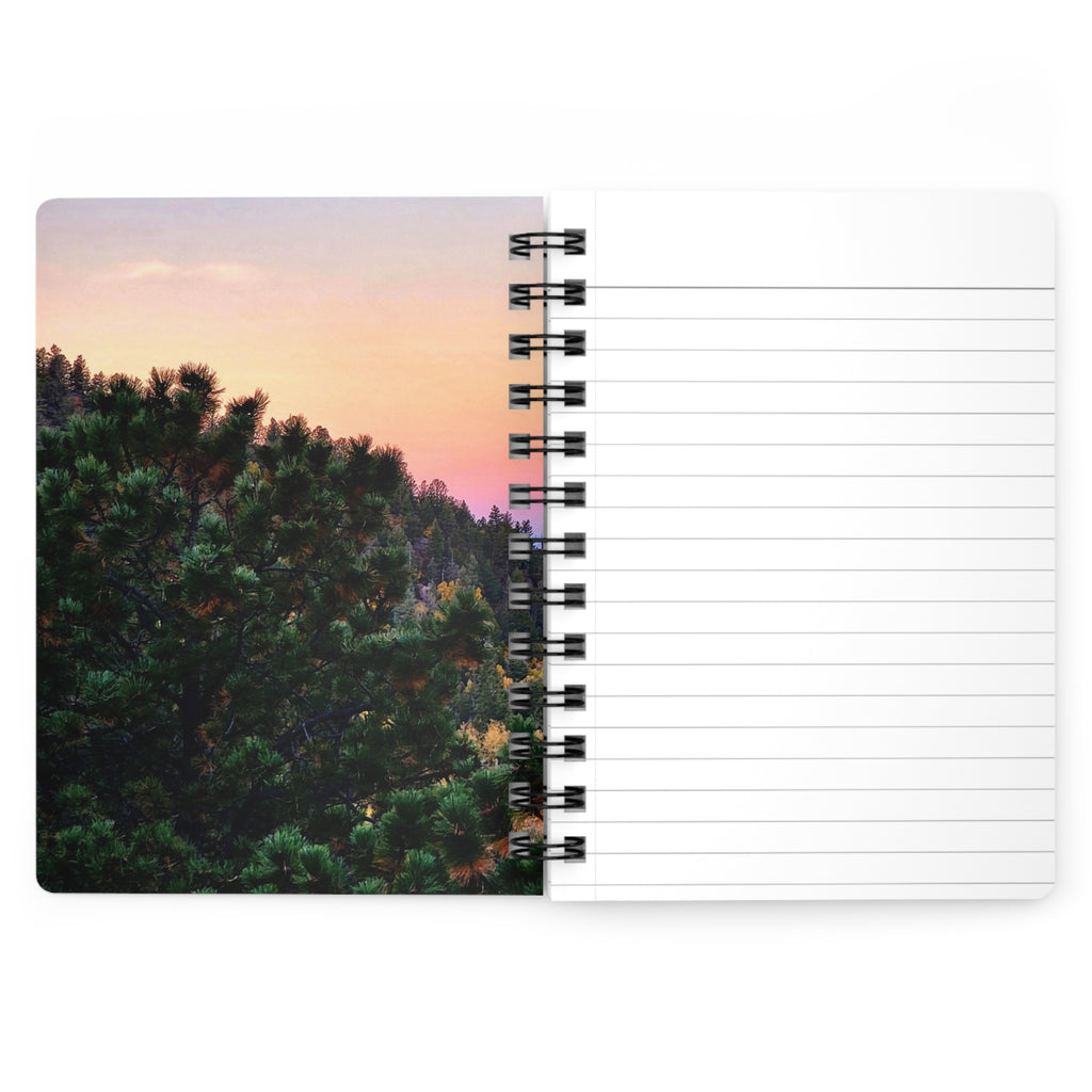 Sunset Mountain Journal — Spiral-Bound Scenic Notebook