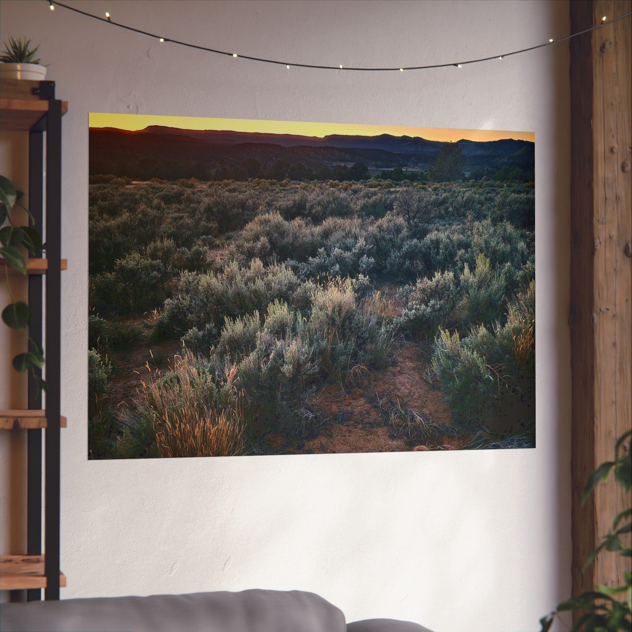 Sagebrush Sunset Fine Art Poster