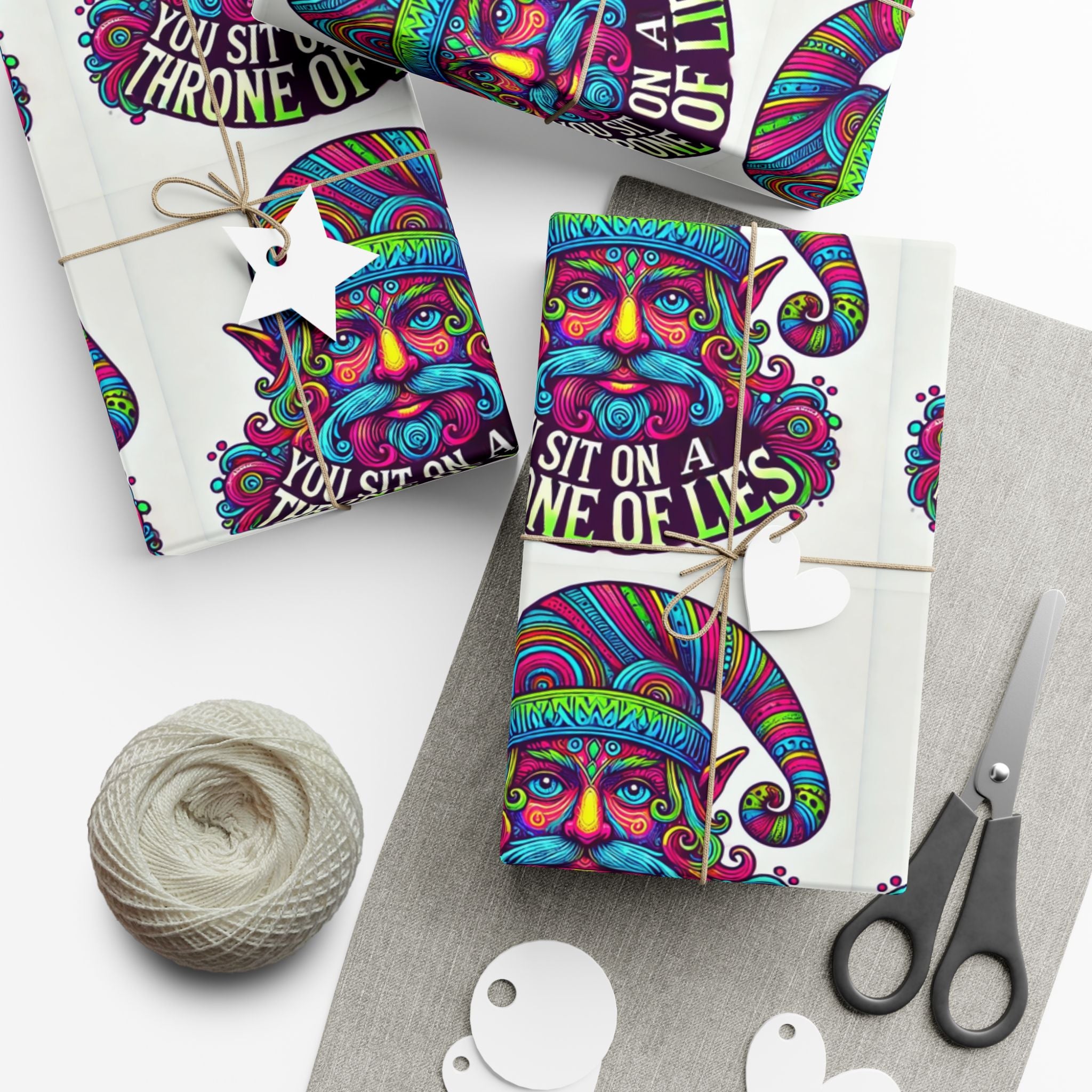 You Sit On A Throne of Lies - Gift Wrapping Paper