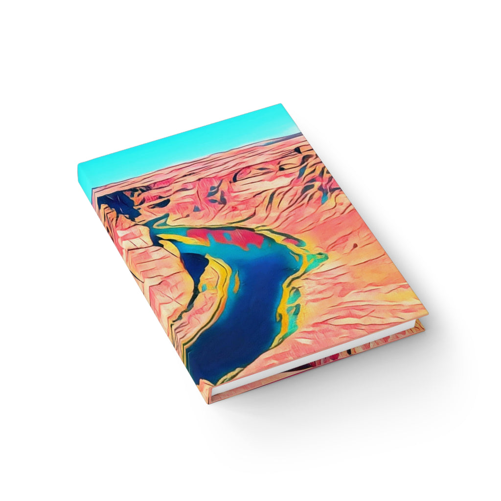 Desert Canyon River Journal — Colorful Southwestern Landscape Ruled Notebook