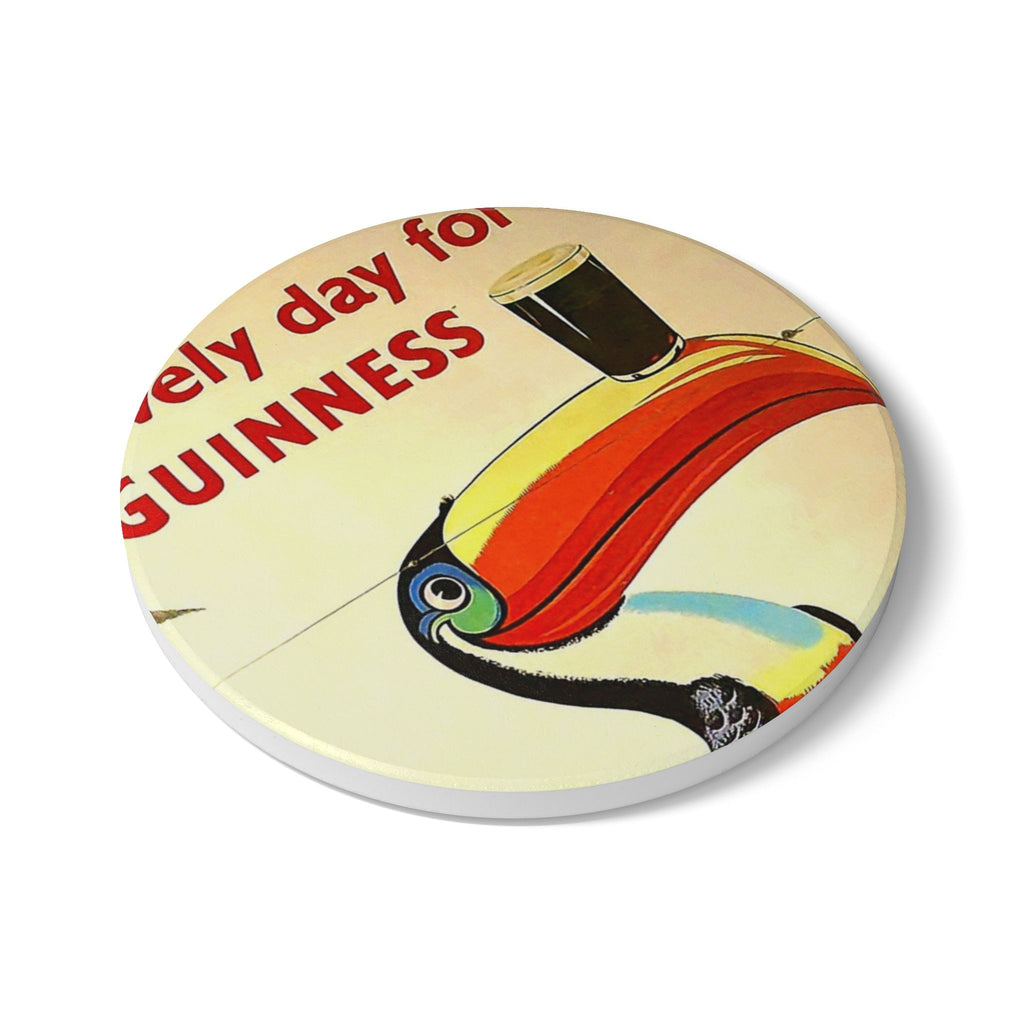 Guinness Toucan Ceramic Coaster – Vintage Pub Beer Bar Drink Mat