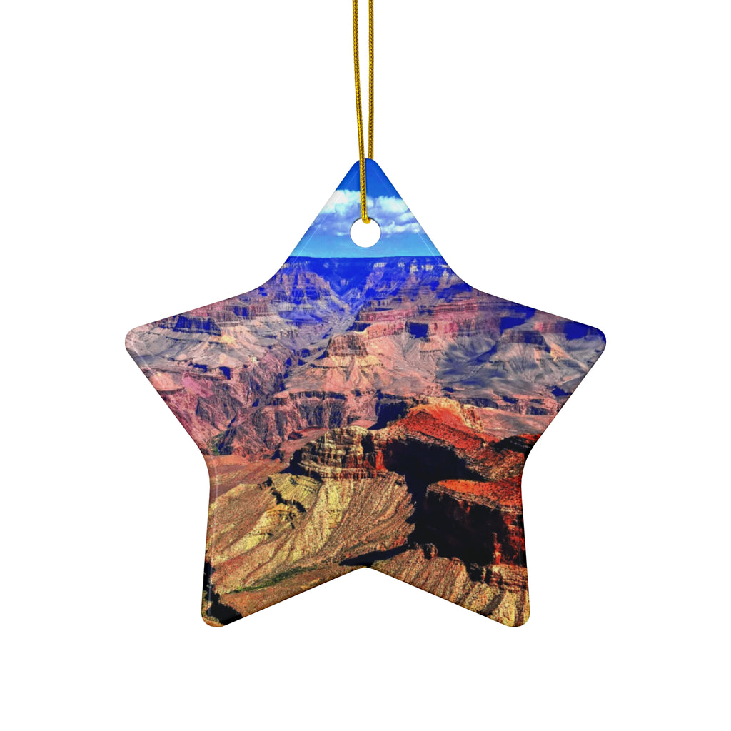 Grand Canyon Photo Ceramic Ornament — Holiday Keepsake