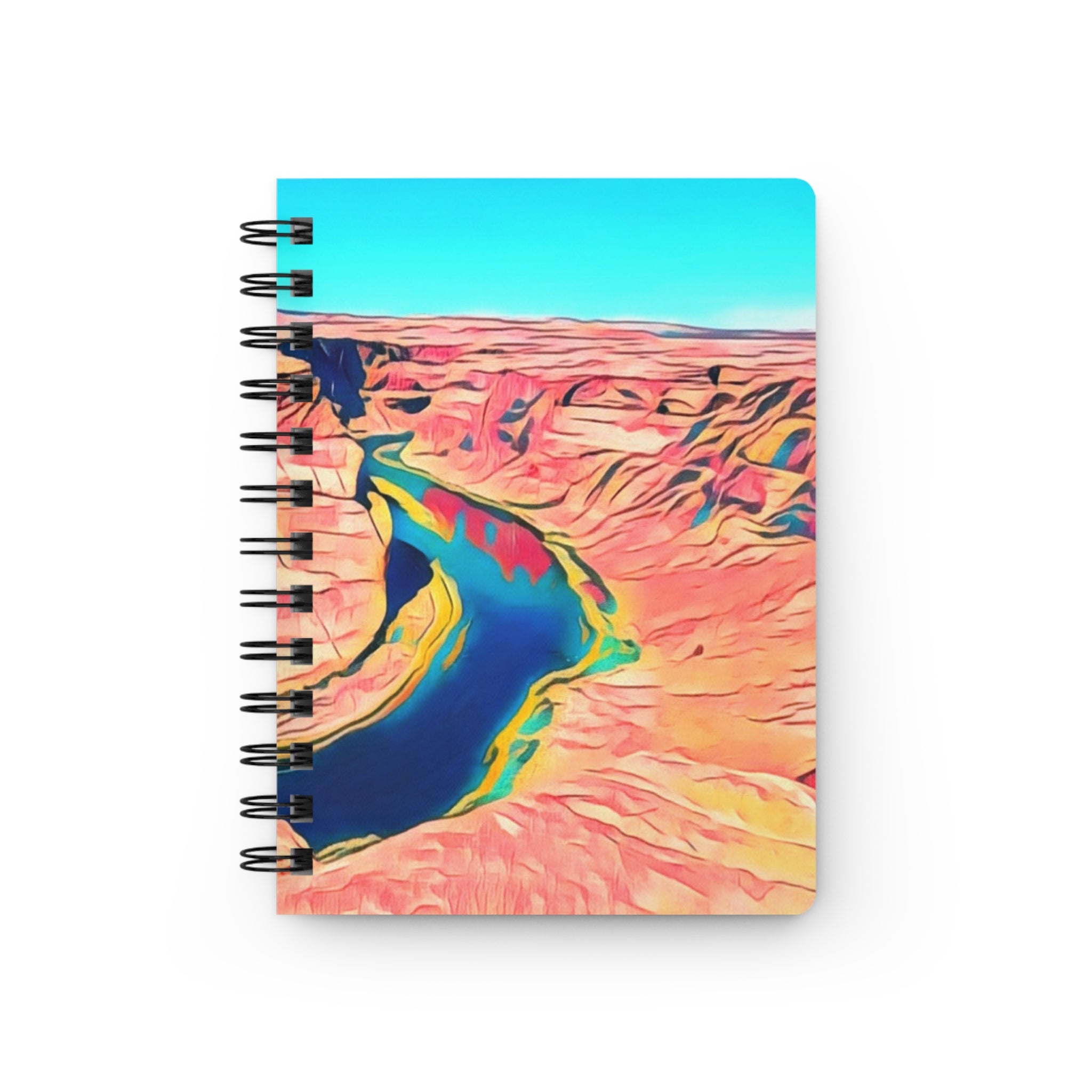 Desert River Spiral Journal — Colorful Canyon Travel Notebook